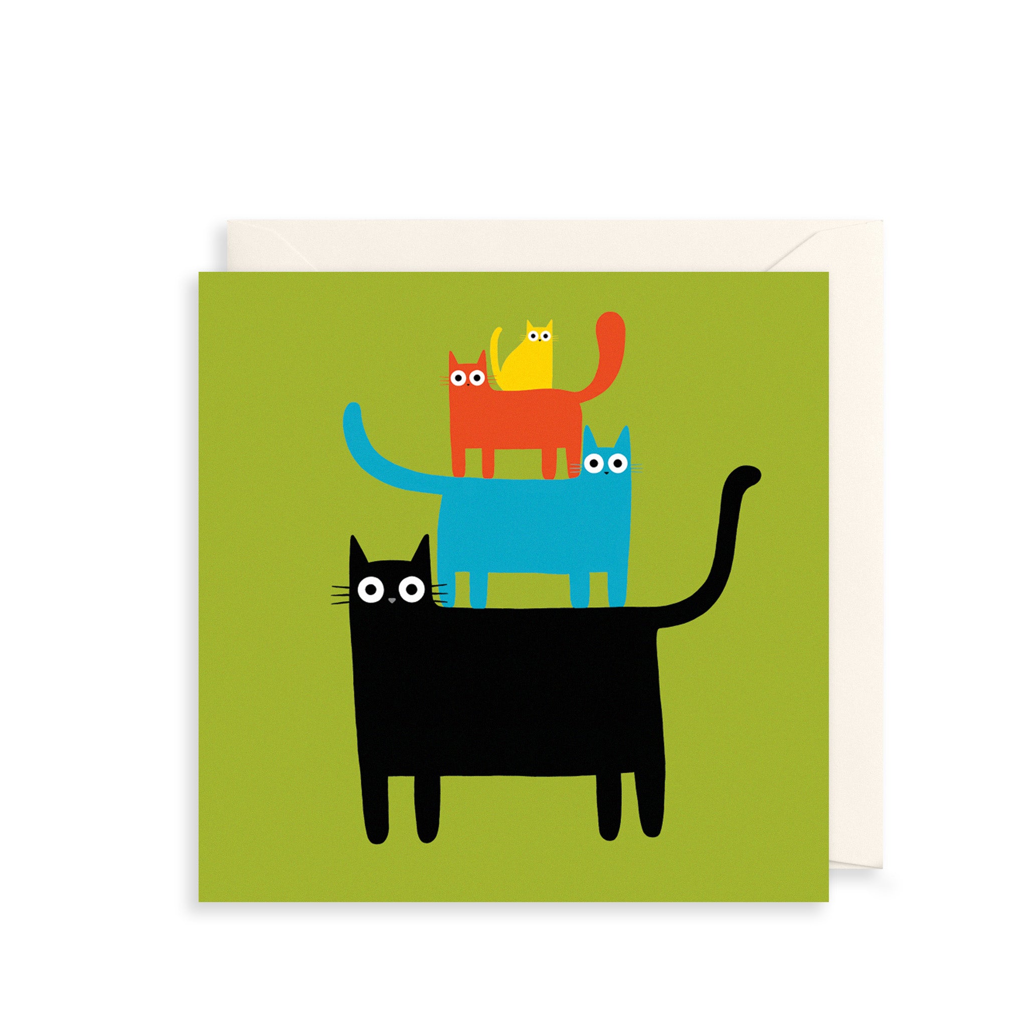 Cat Pyramid Greetings Card The Art File