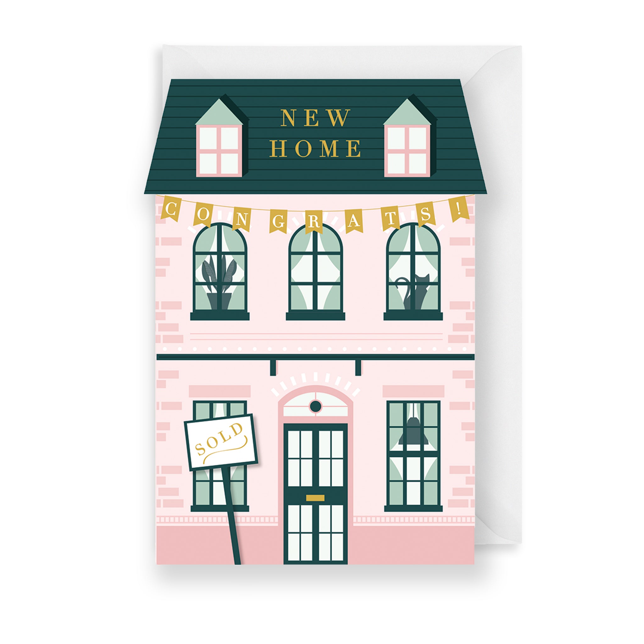 House Front, New Home Greetings Card