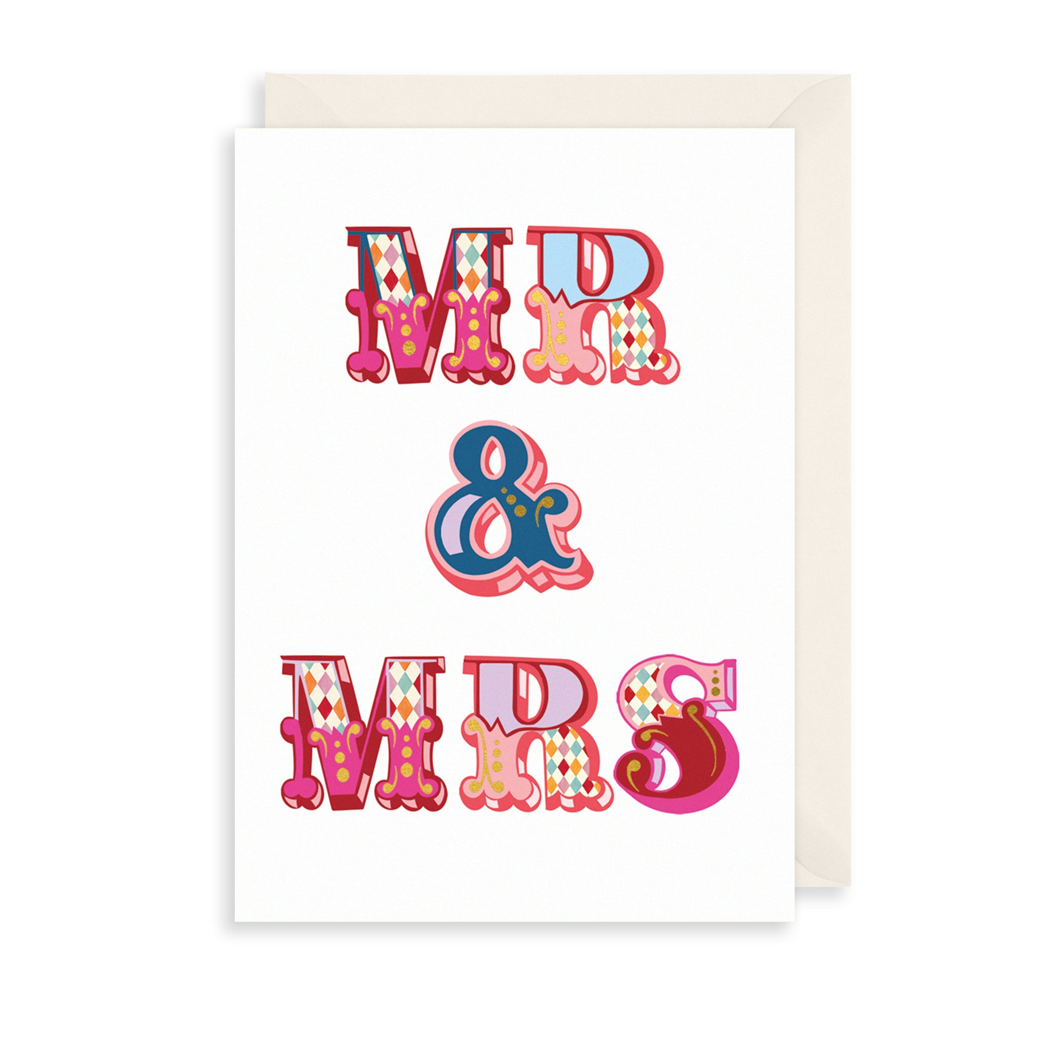 Mr & Mrs Wedding Card