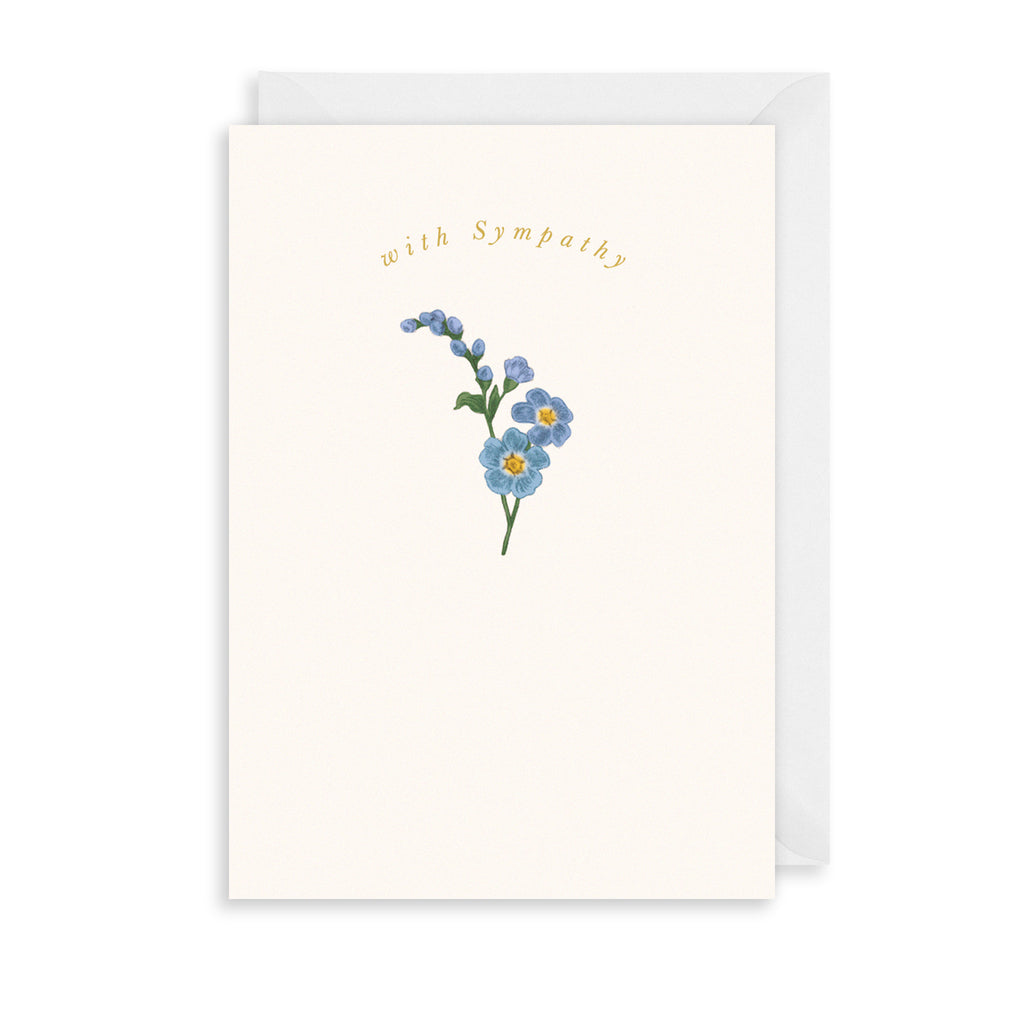 Forget-Me-Not Sympathy Greetings Card The Art File