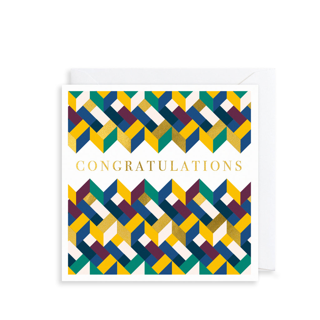 Congratulations Pattern Greetings Card The Art File