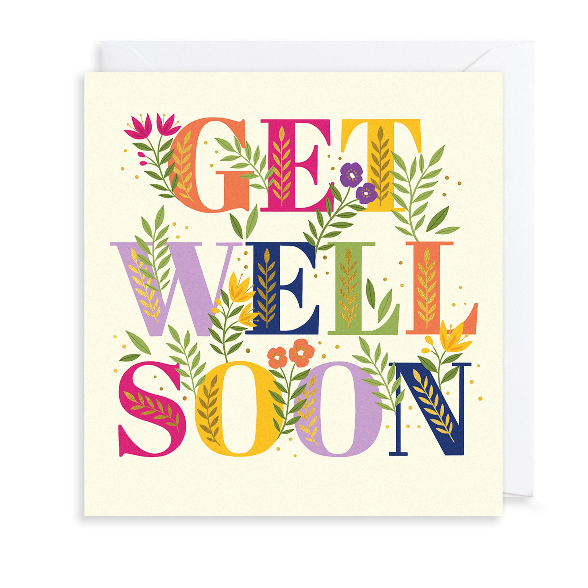Get Well Botanics Greetings Card The Art File