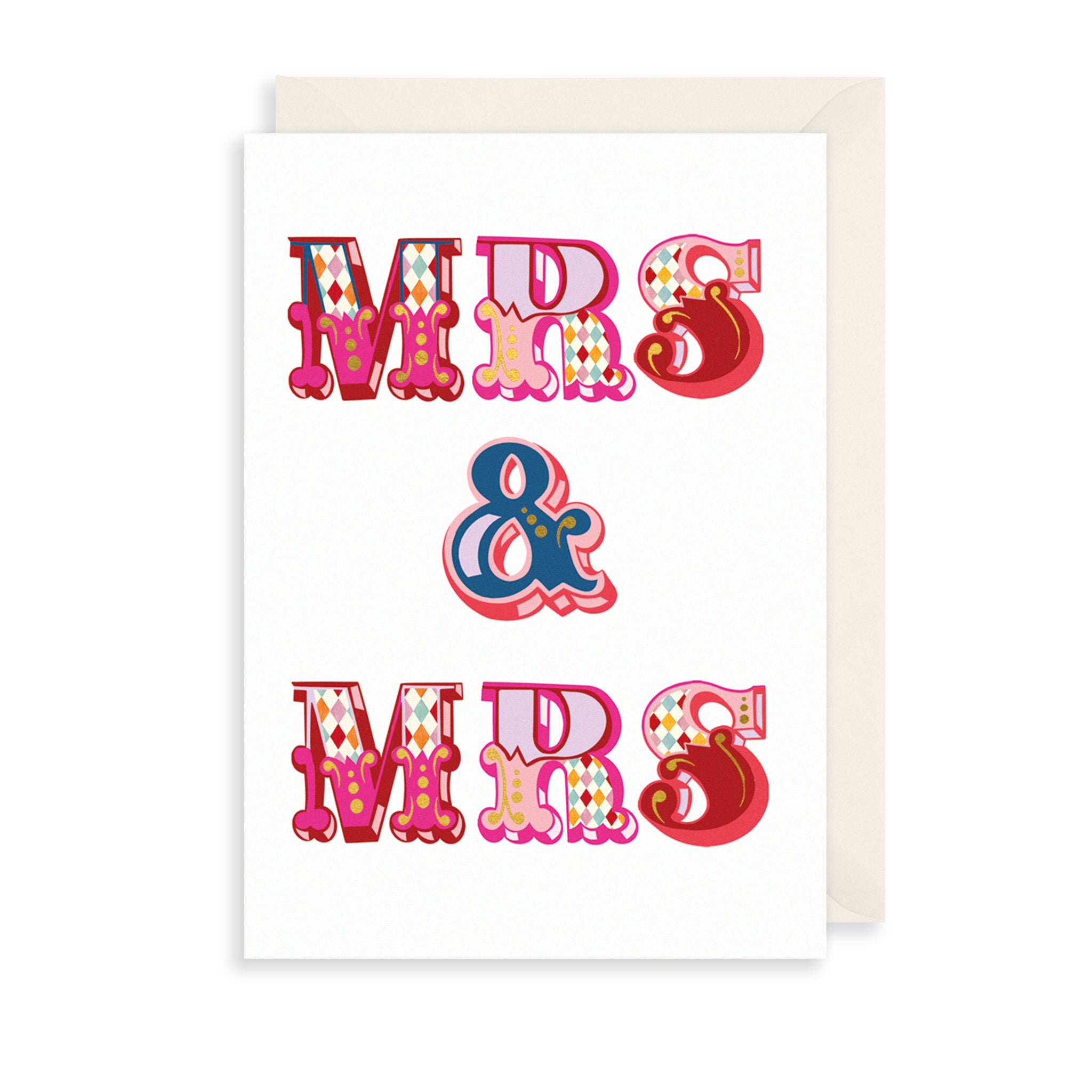 Mrs & Mrs Wedding Card
