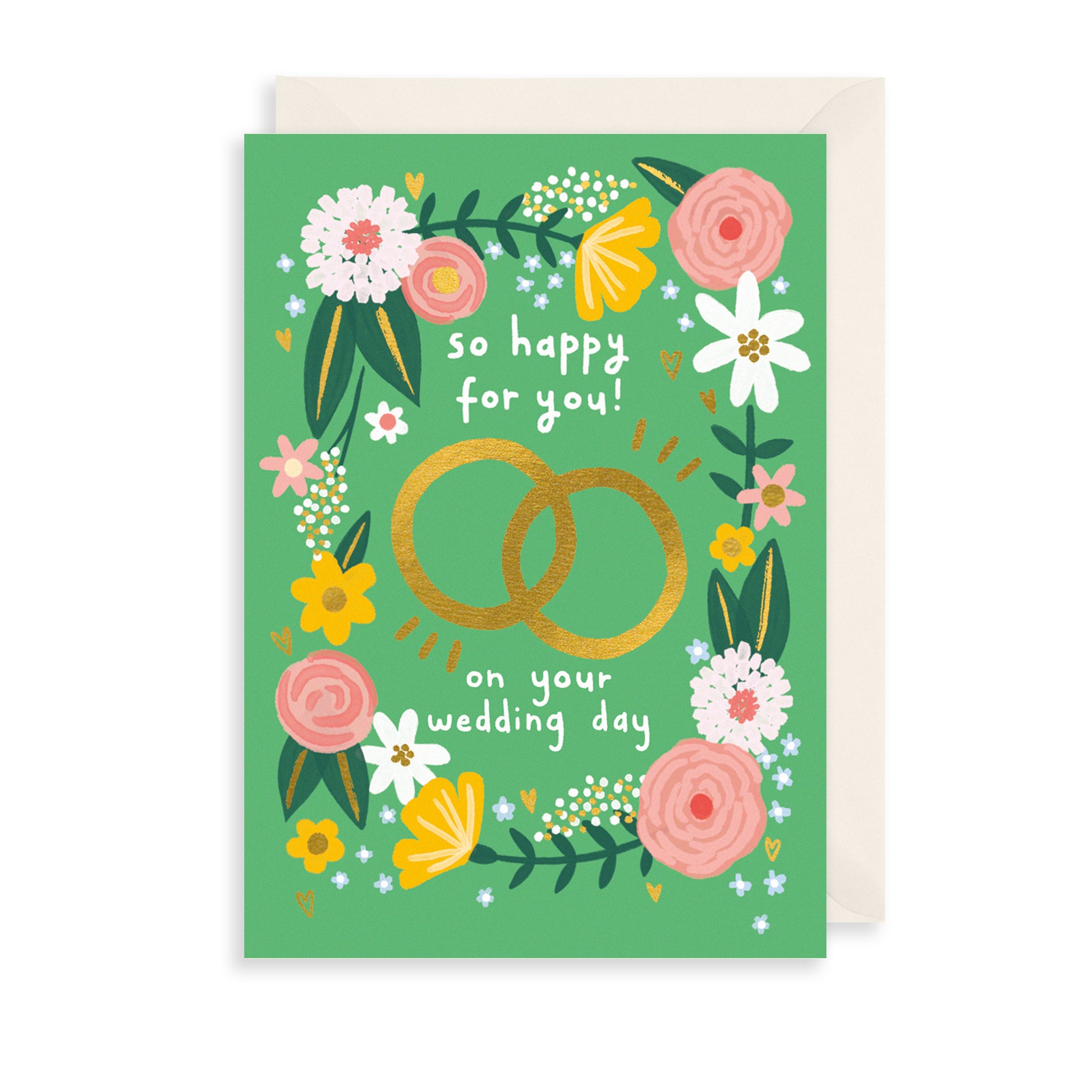 So Happy For You Wedding Card