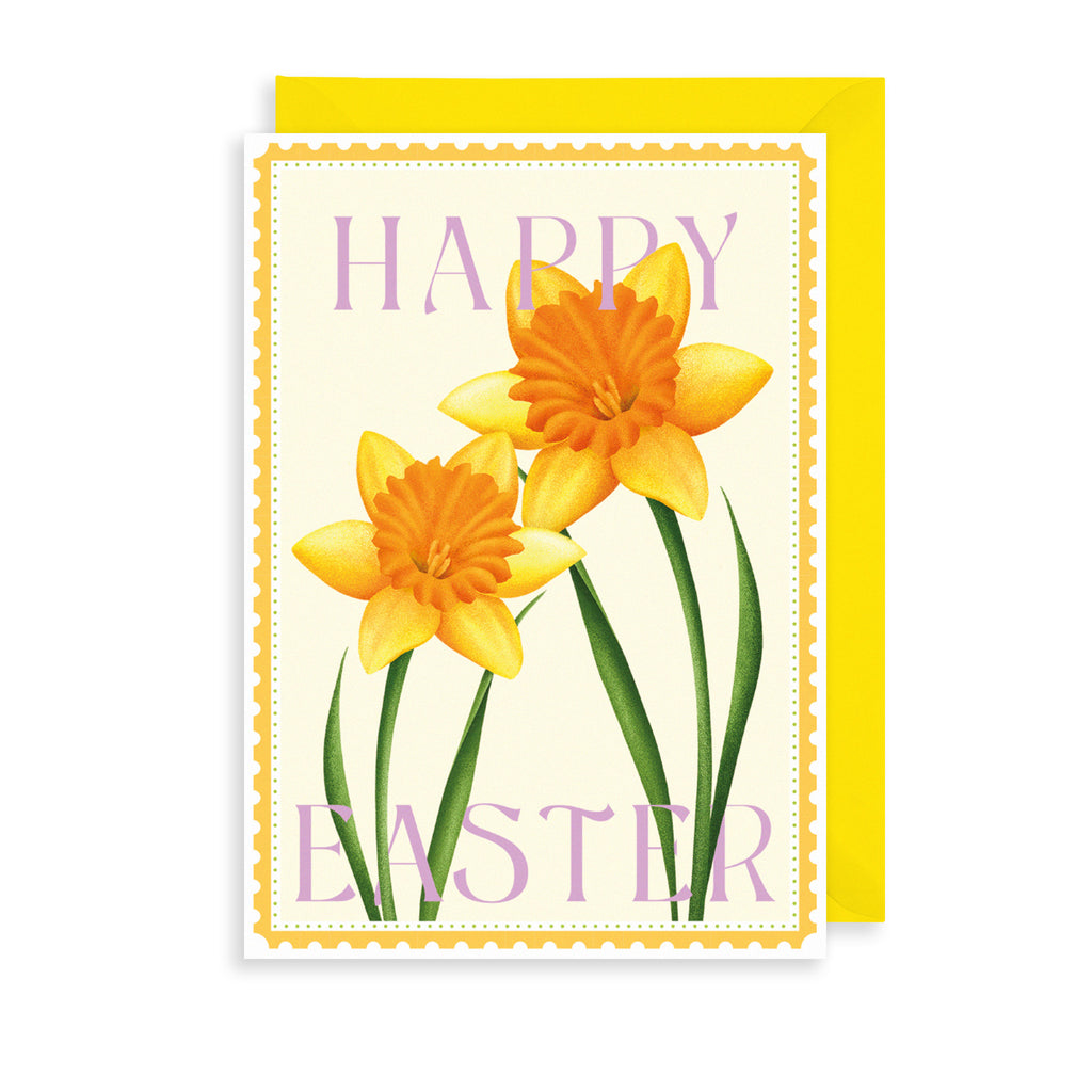Easter Daffodils Greetings Card The Art File