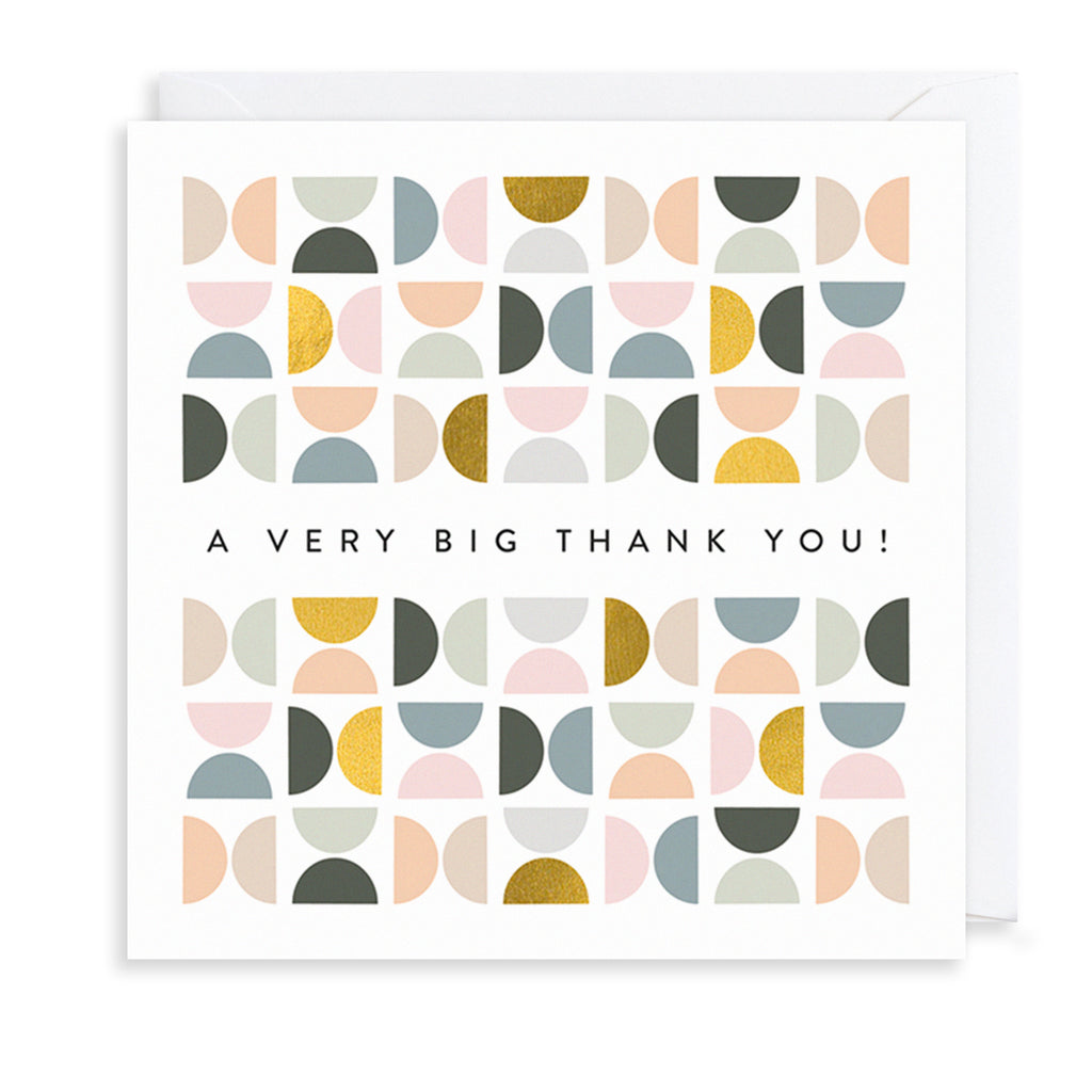 A Very Big Thank You Greetings Card The Art File