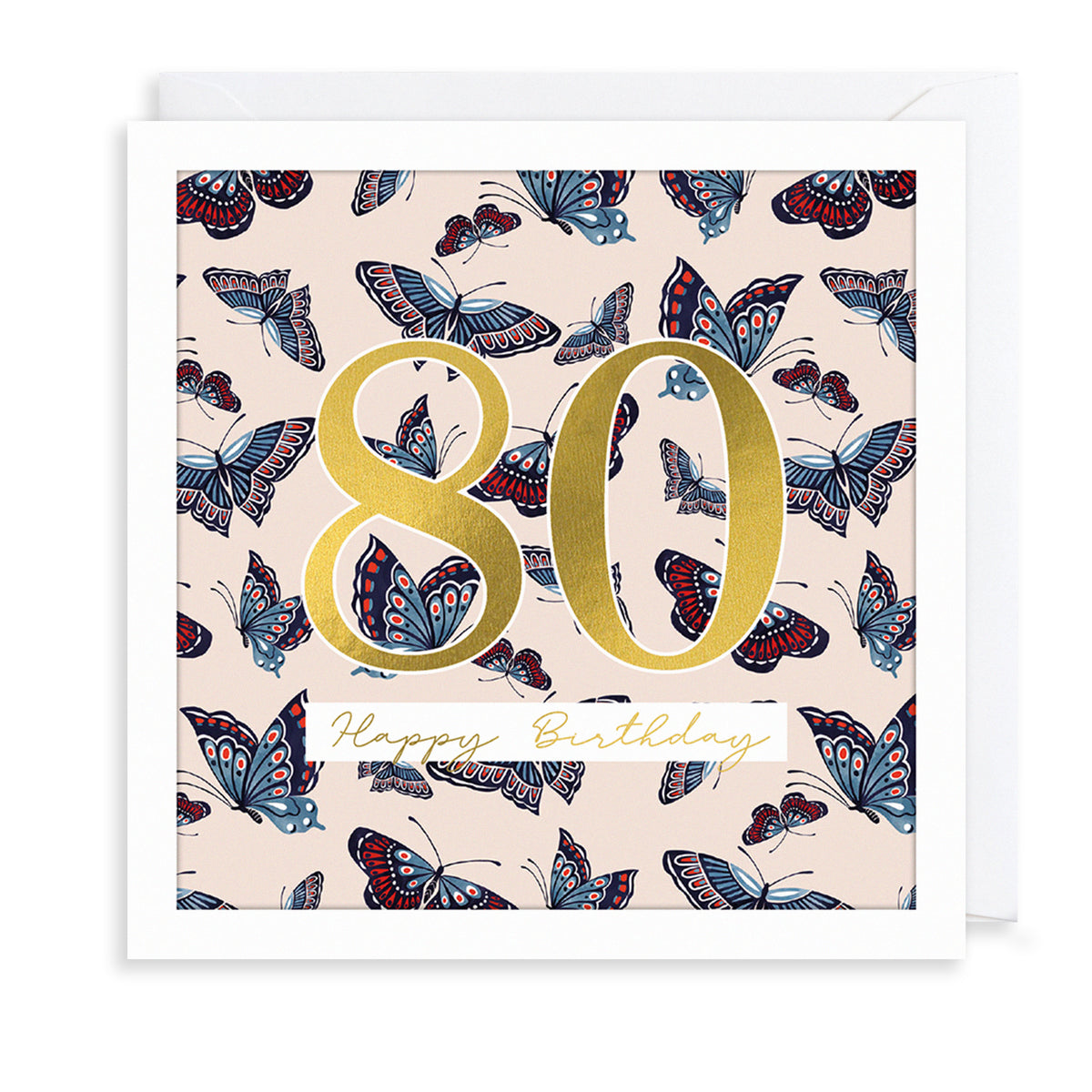 80th Birthday Greetings Card | The Art File