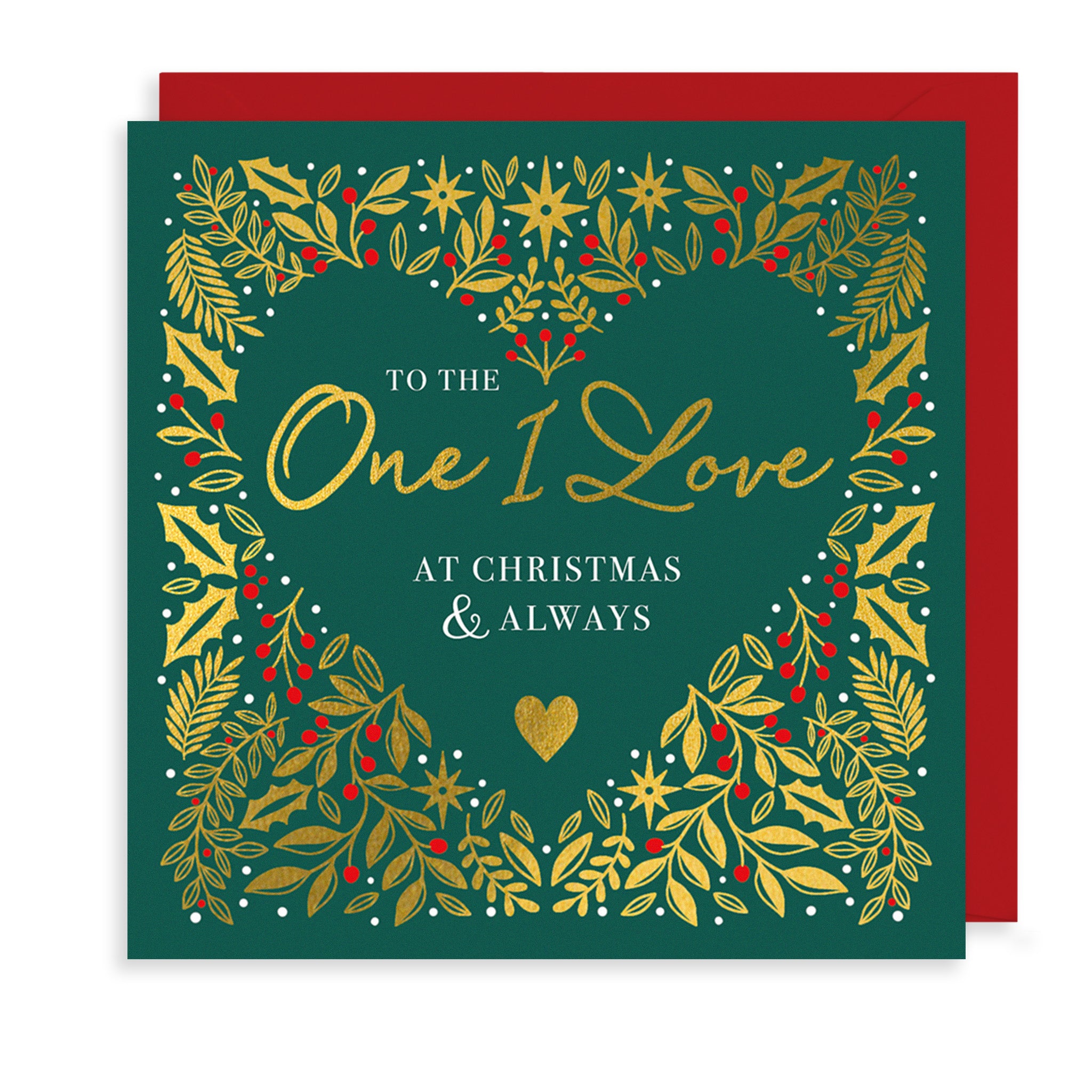 One I Love Christmas Card The Art File