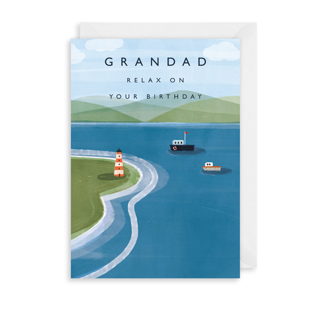 Grandad Harbour Greetings Card The Art File