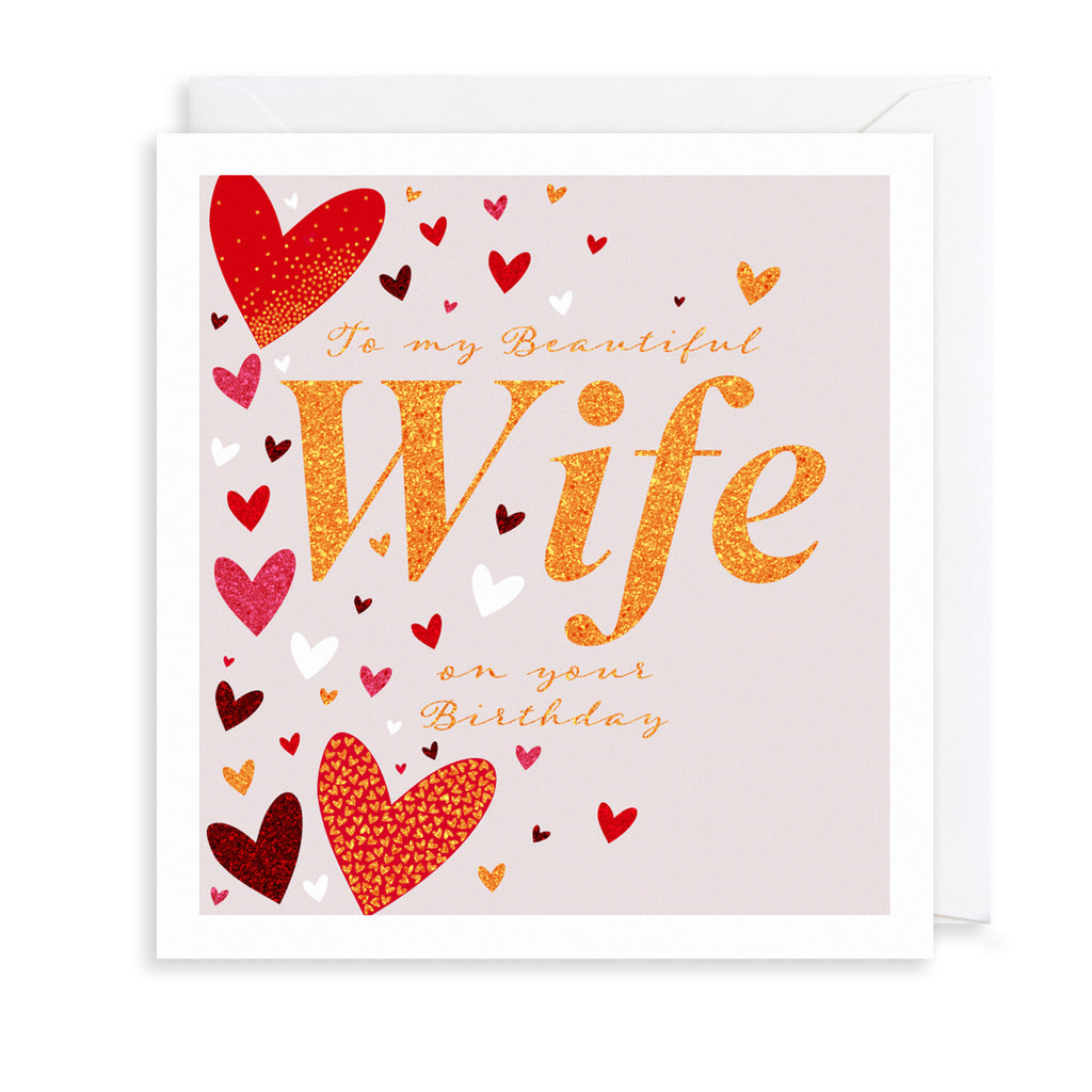 Beautiful Wife Greetings Card The Art File