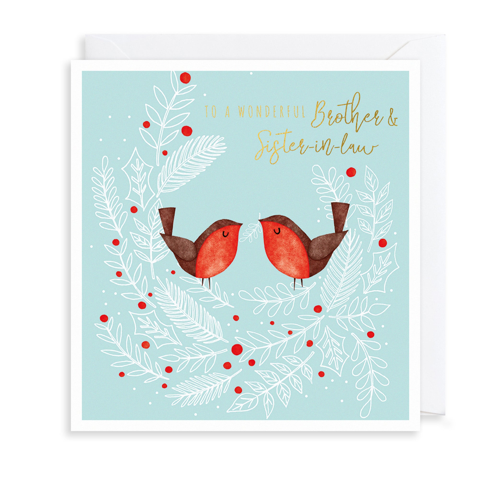 Brother & Sister In Law Christmas Card The Art File