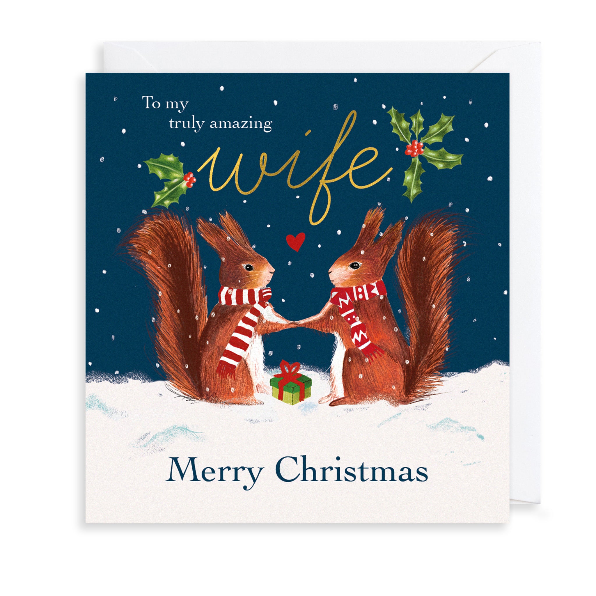 Truly Amazing Wife Christmas Card