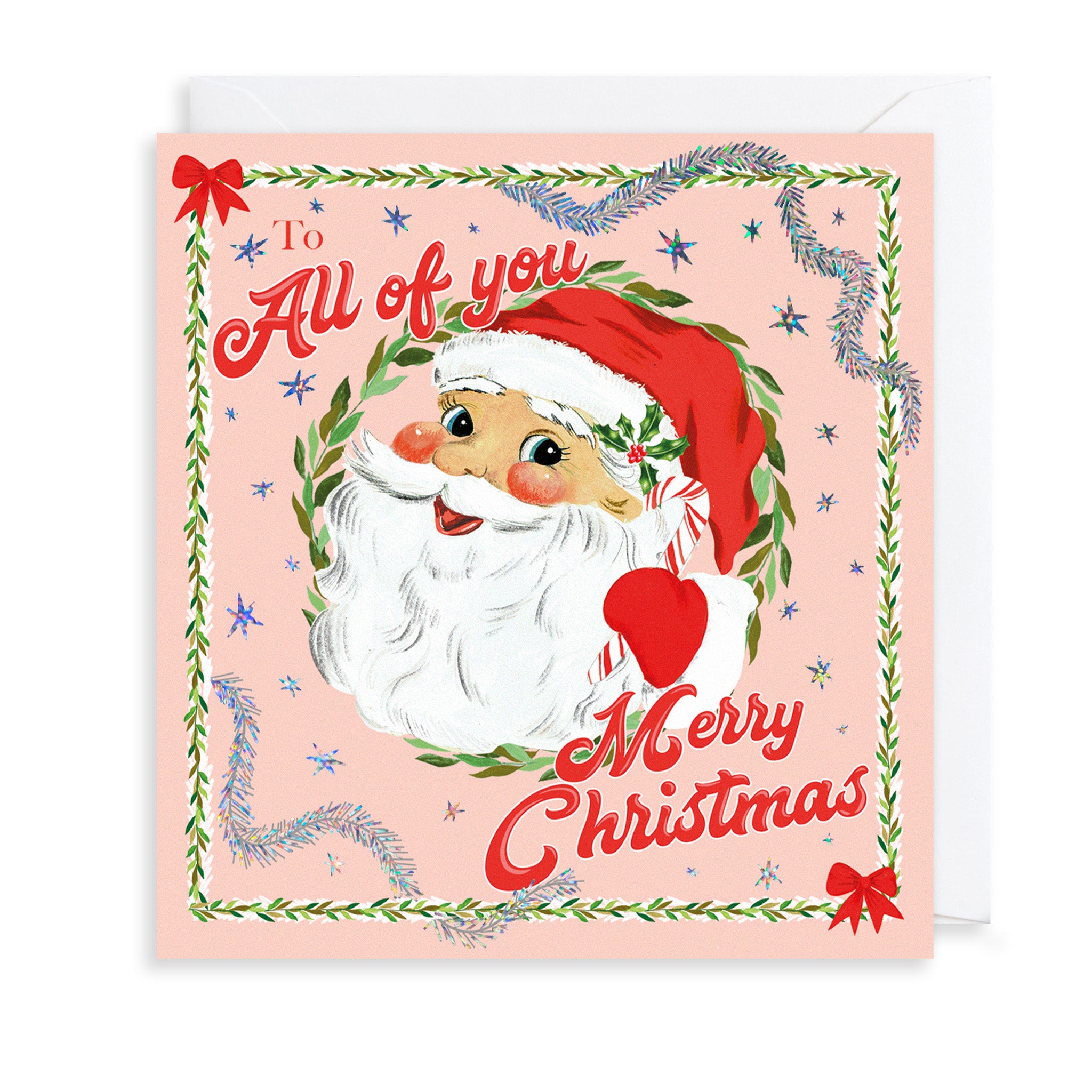 Santa All Of You Christmas Card