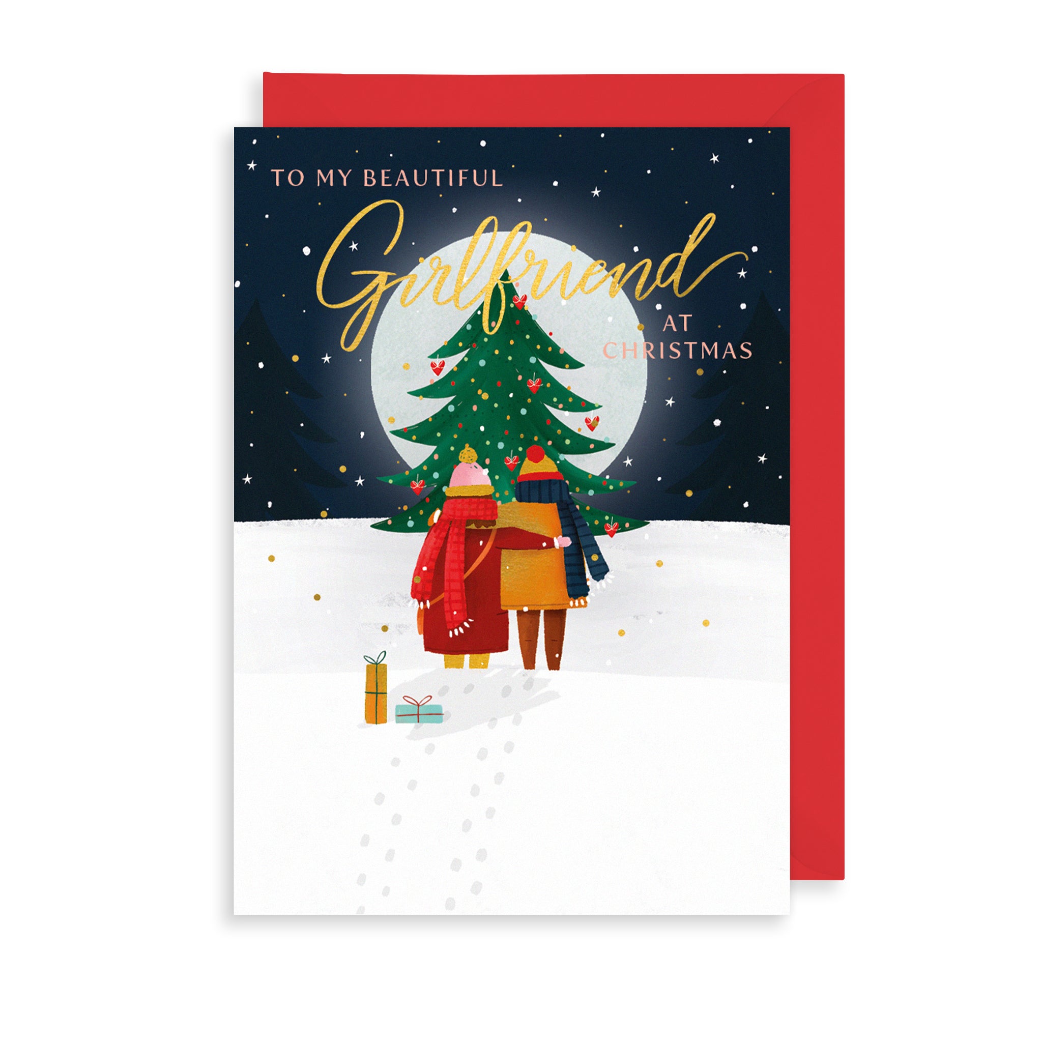 My Beautiful Girlfriend Christmas Card