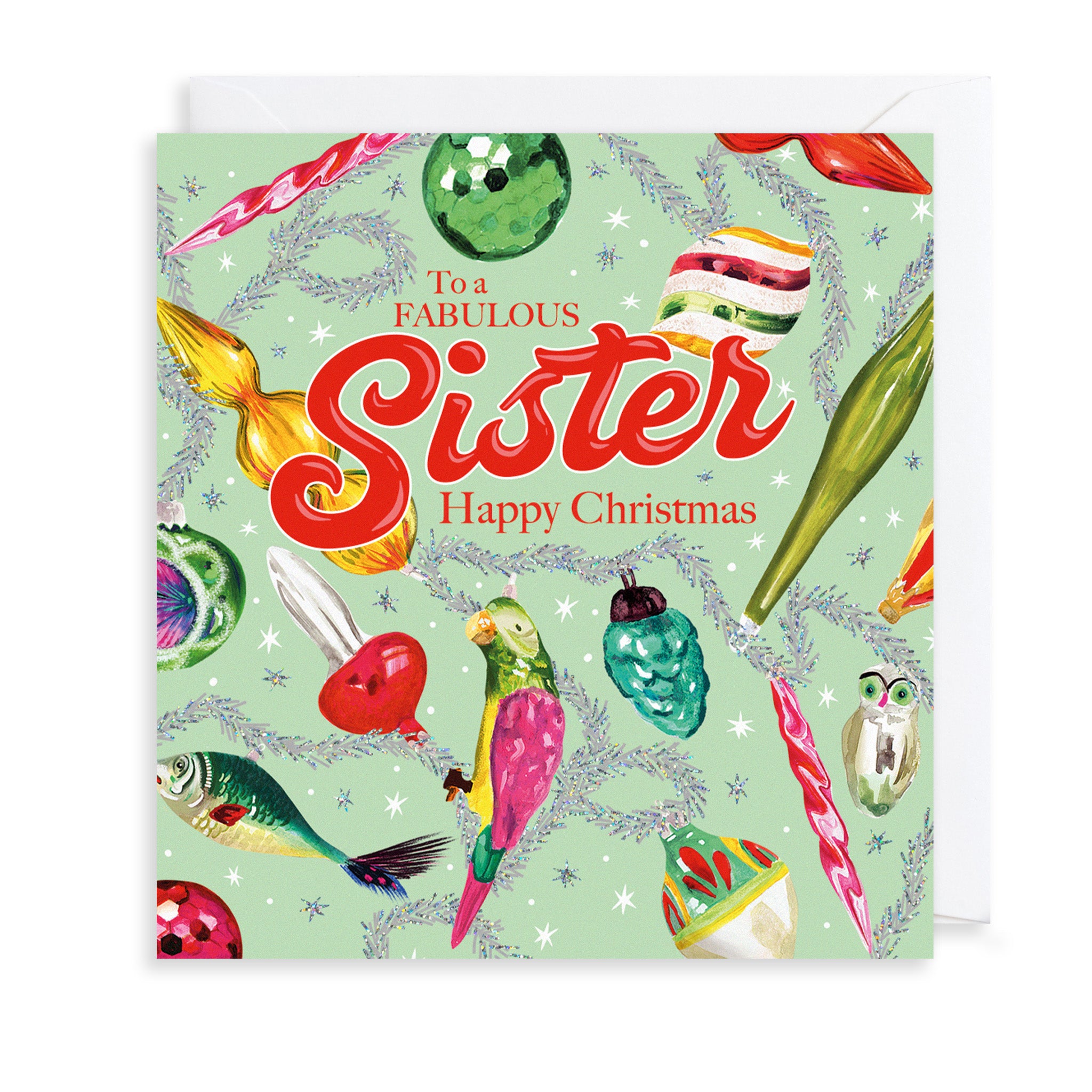 Fabulous Sister Christmas Card
