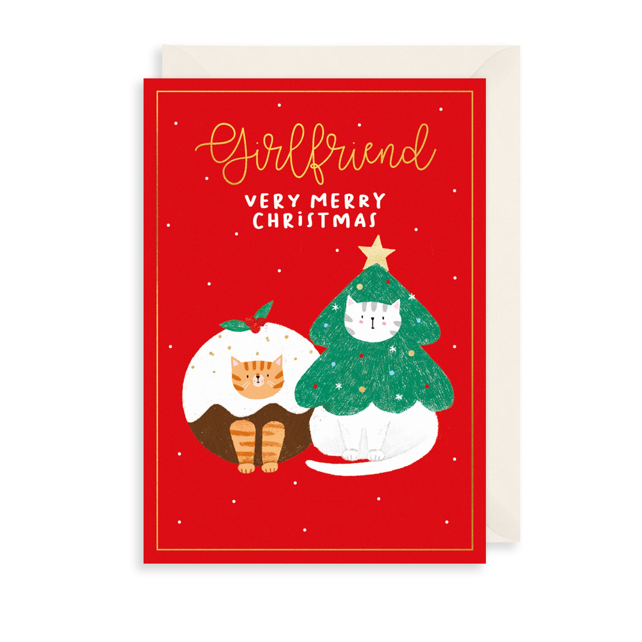 To My Girlfriend Christmas Card