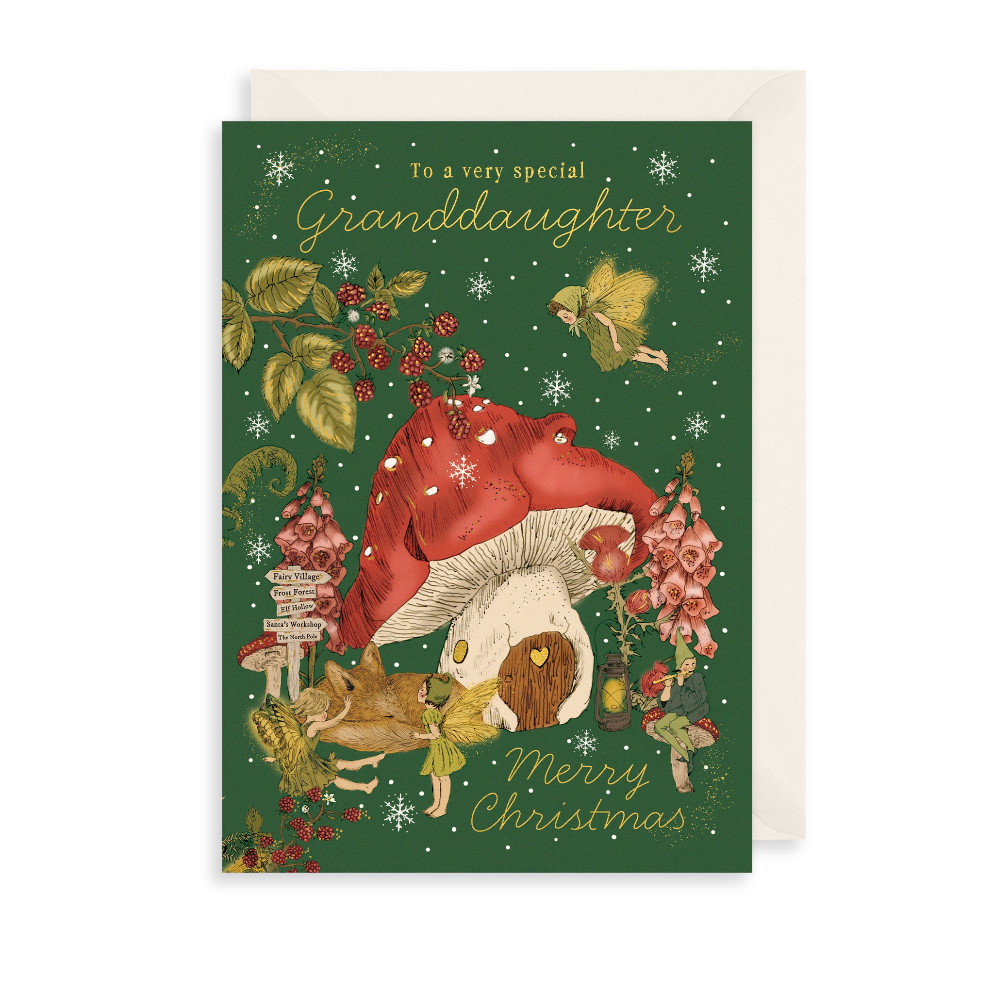 Special Granddaughter Christmas Card