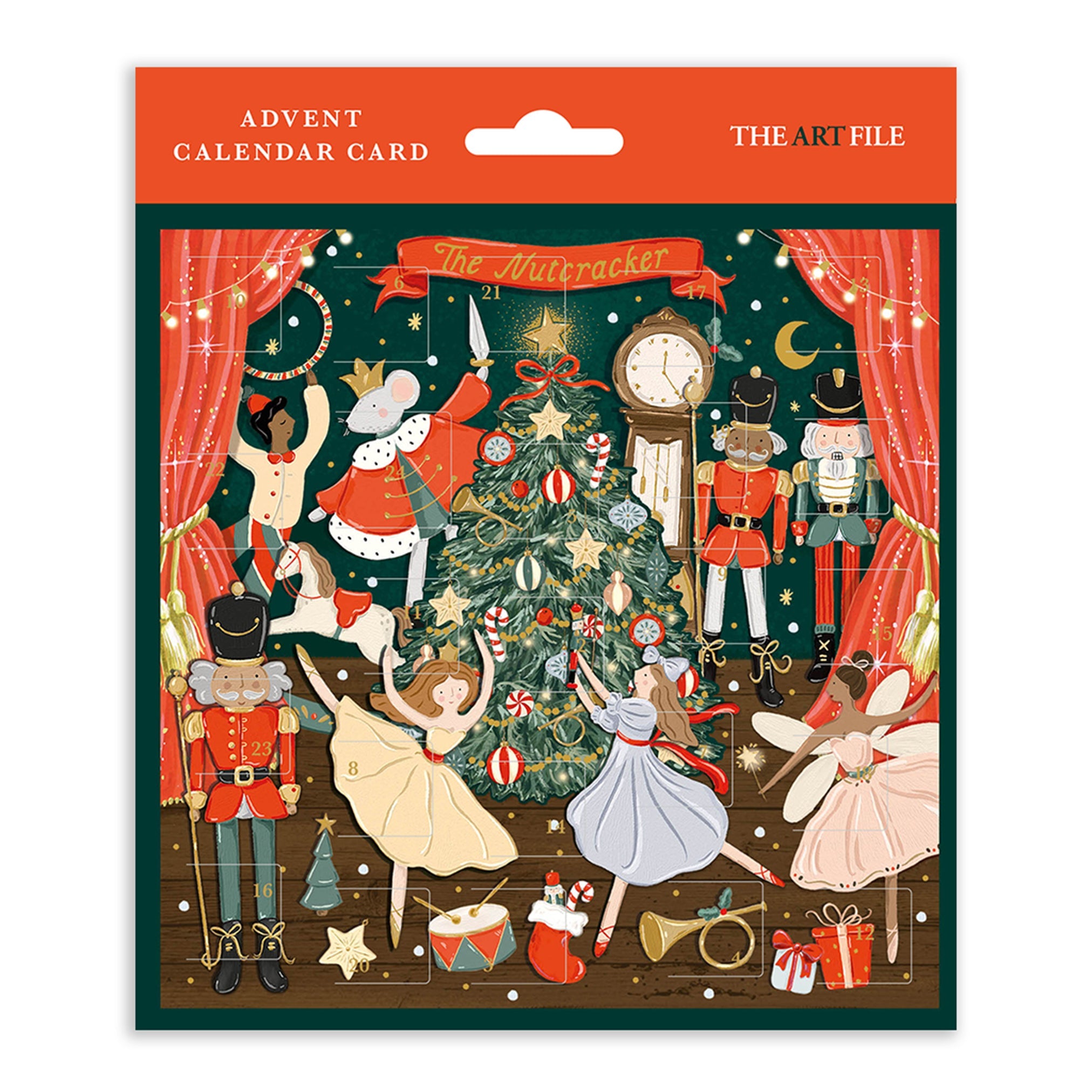 Nutcracker Christmas Advent Card