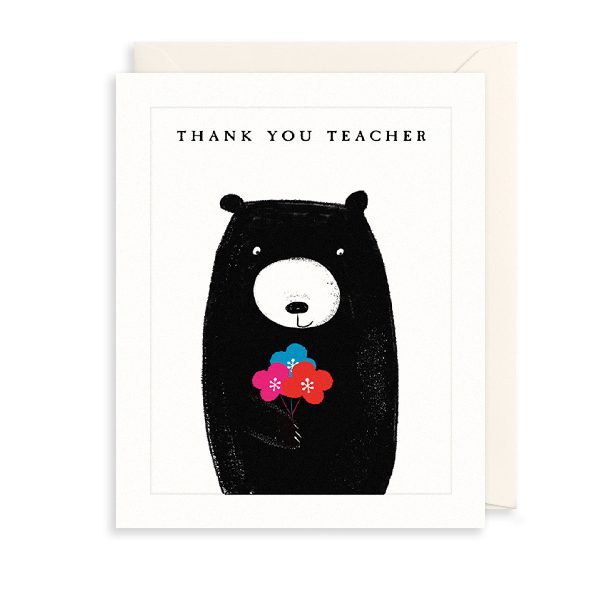 Thank You Teacher Greetings Card The Art File