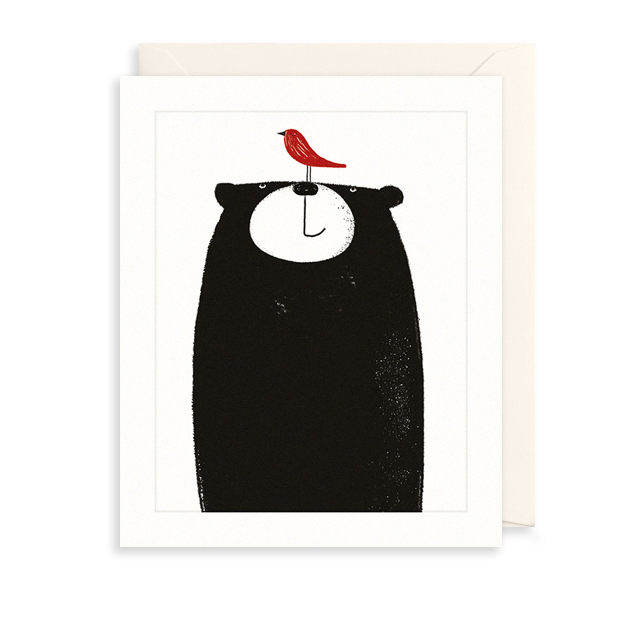 Bear & Bird Greetings Card The Art File
