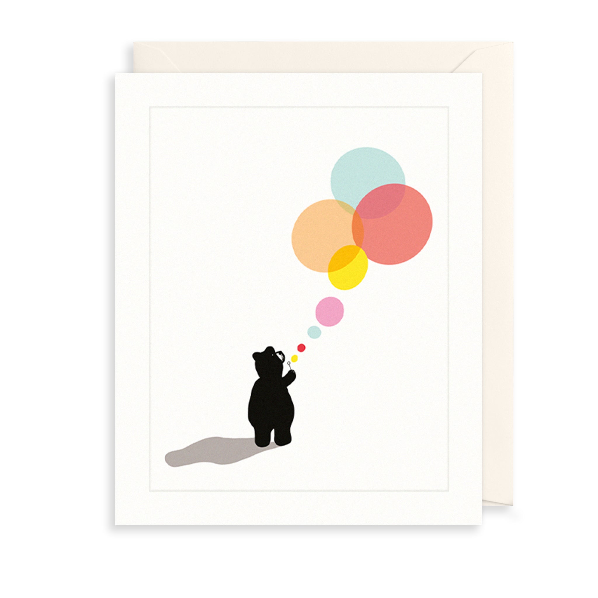 Bear & Bubbles Greetings Card The Art File