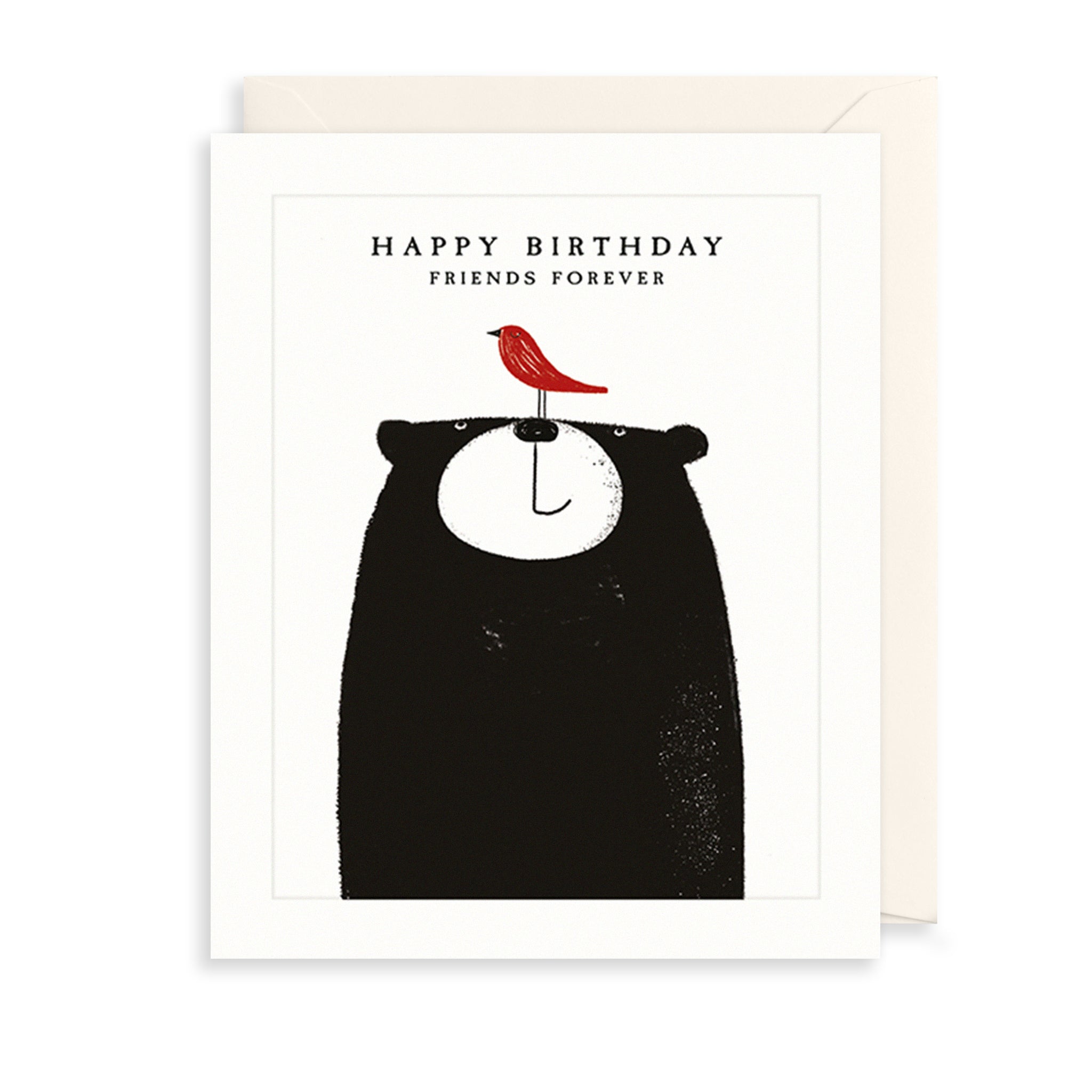 Friends Forever Bear Birthday Card