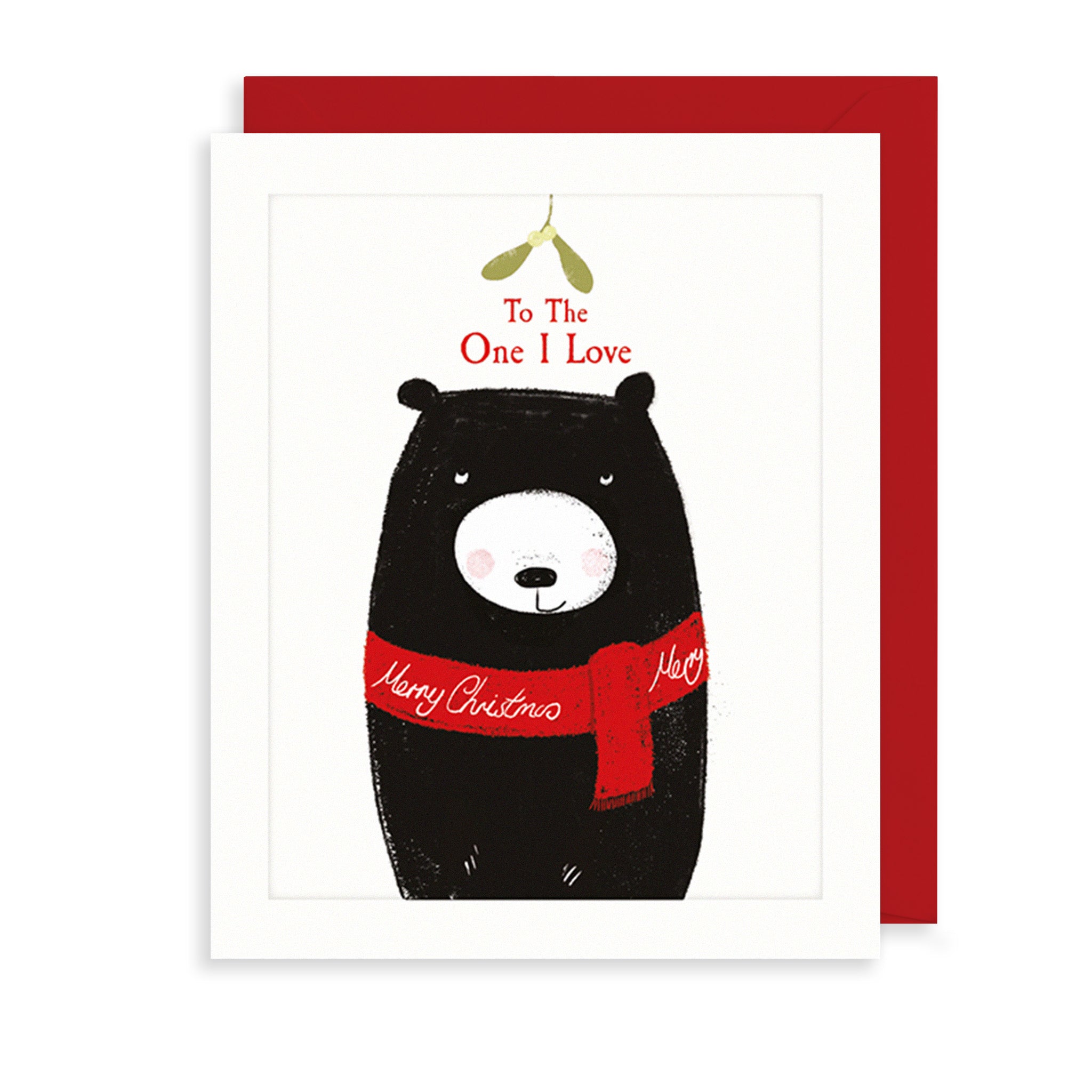 Mistletoe Love Christmas Card The Art File