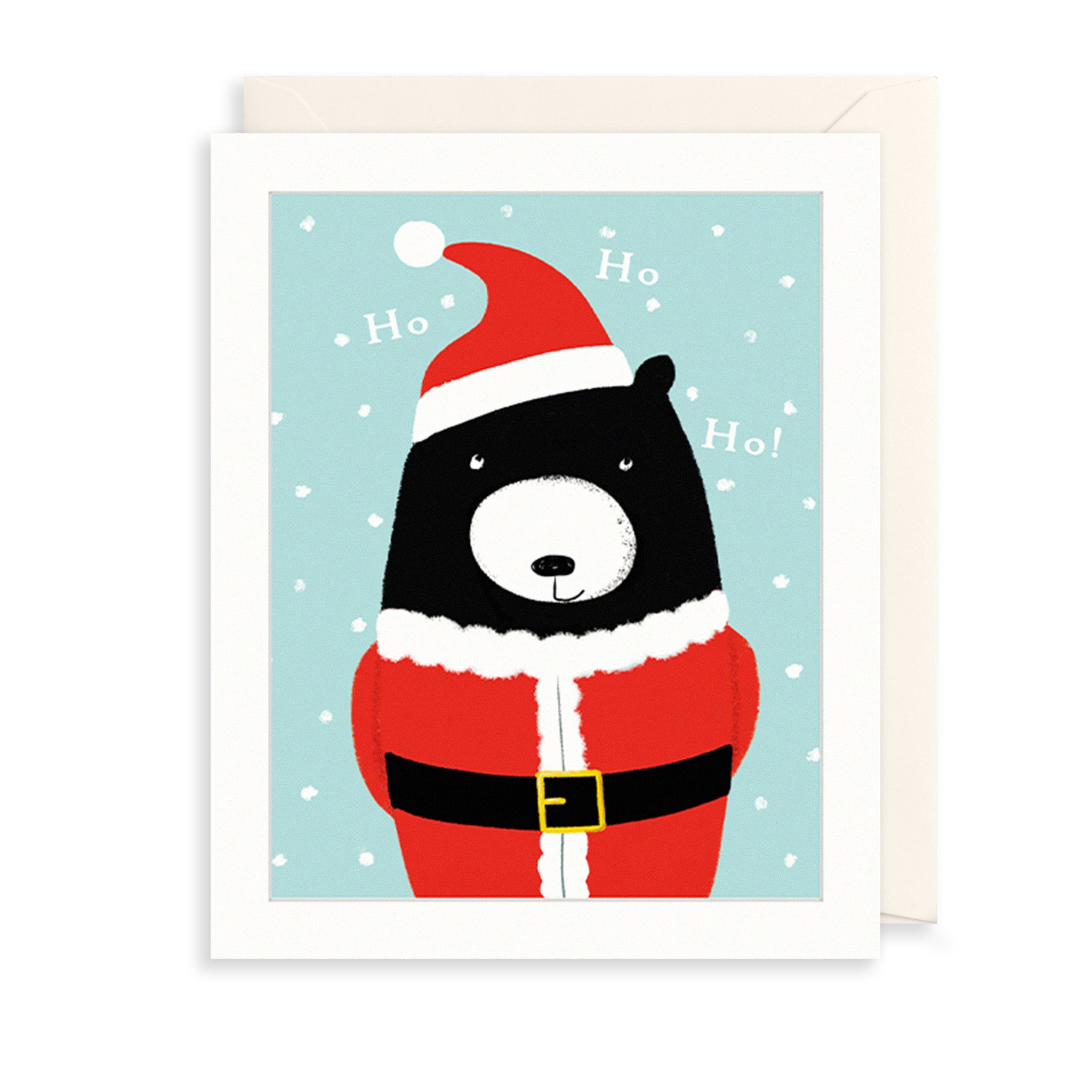 Ho Ho Ho Bear Christmas Card