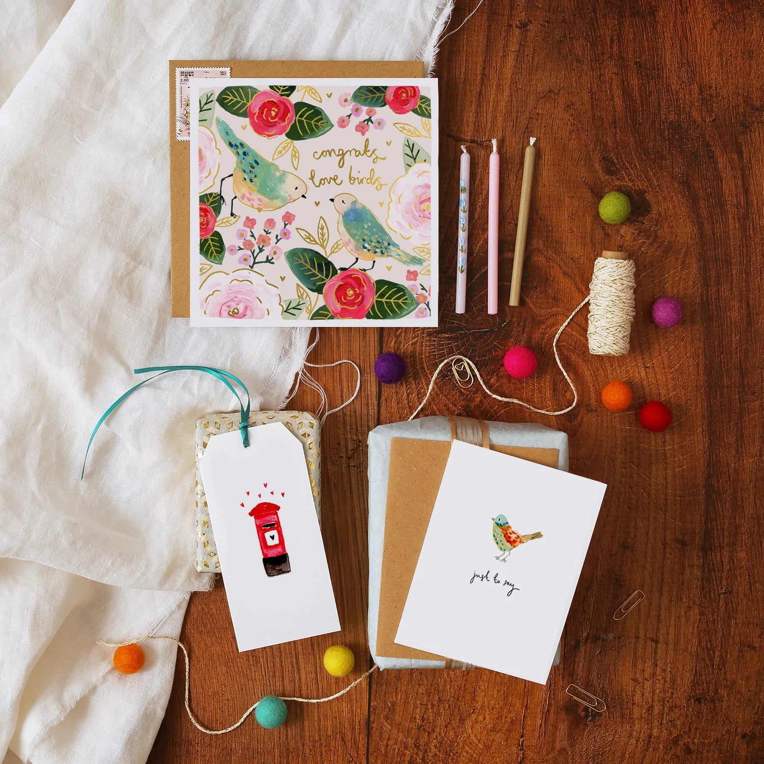 Bird Just To Say Mini Card