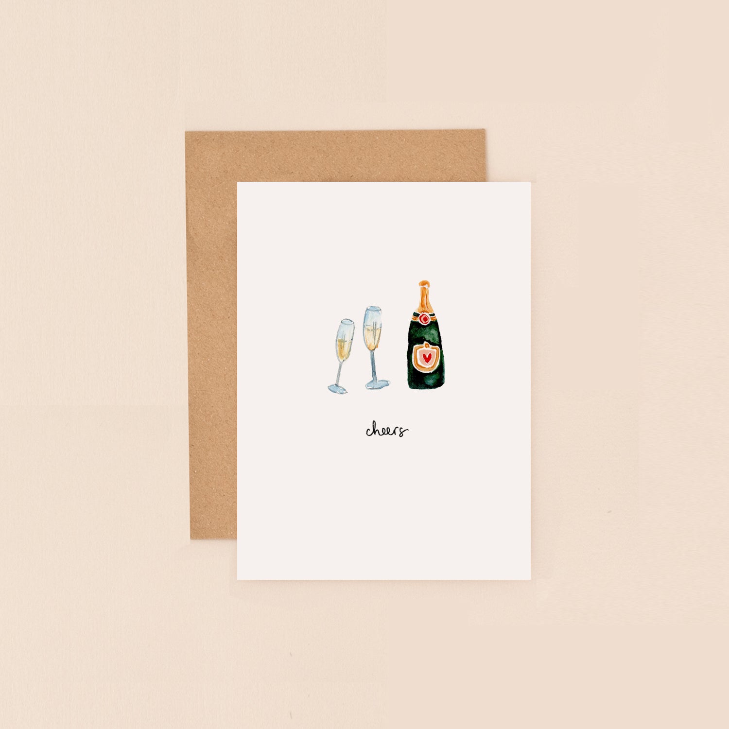 Champagne Cheers Mini Card