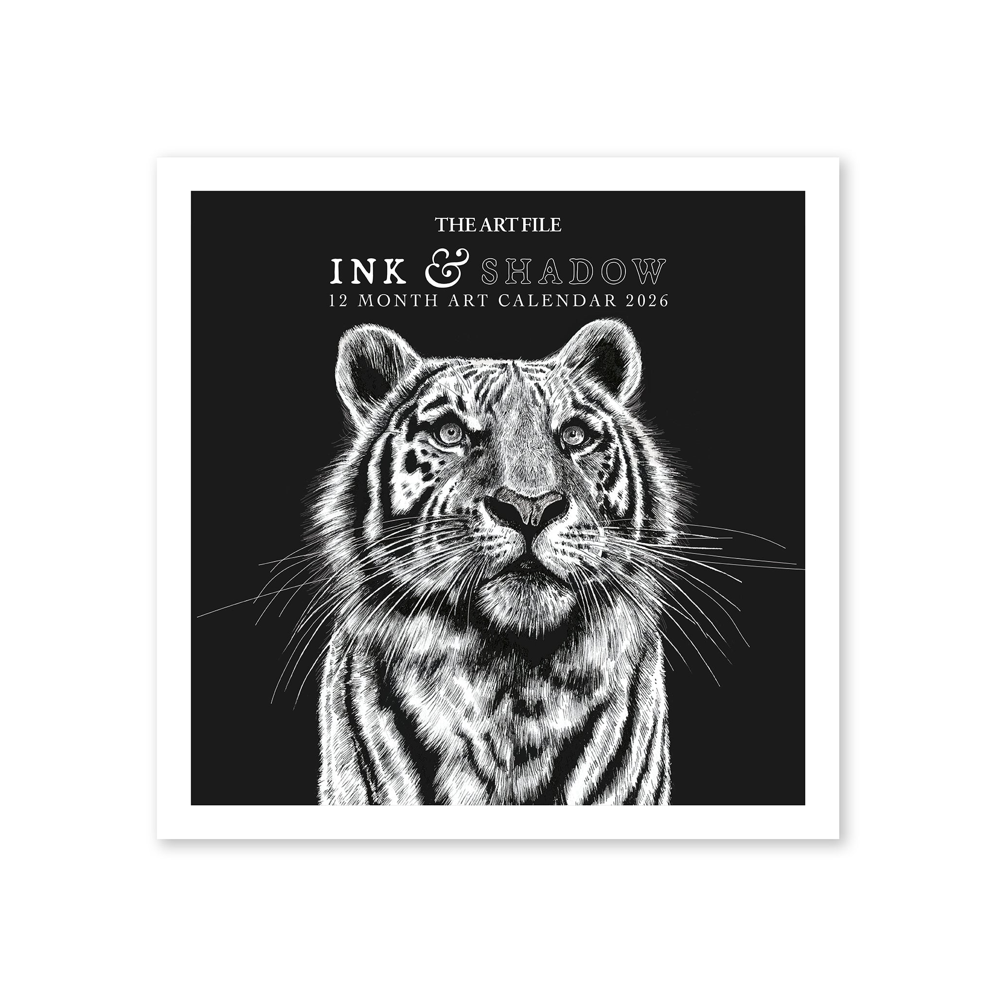 Ink & Shadow 2026 12-Month Wall Calendar