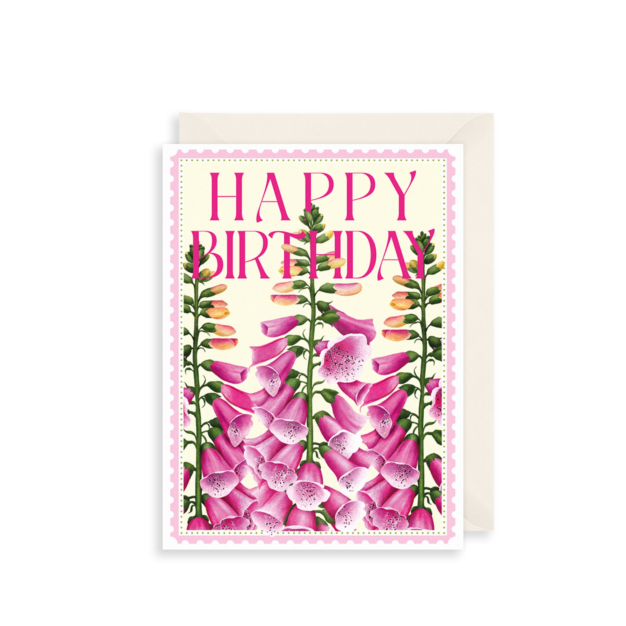 Foxglove Greetings Card The Art File