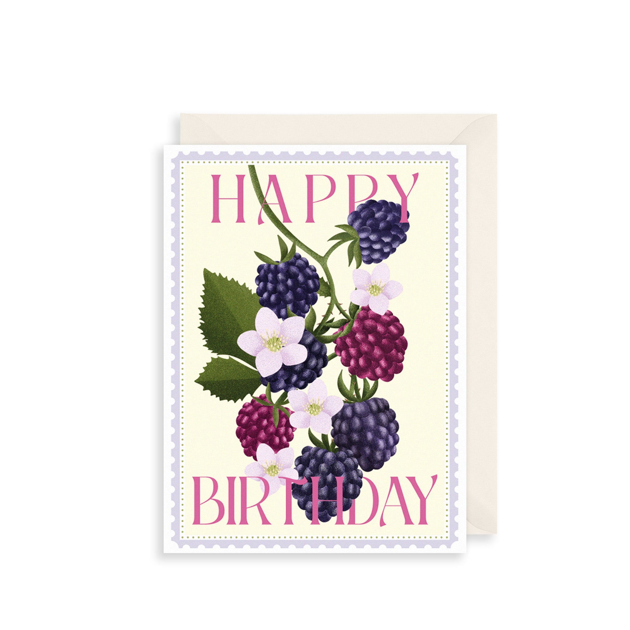 Blackberry Greetings Card The Art File