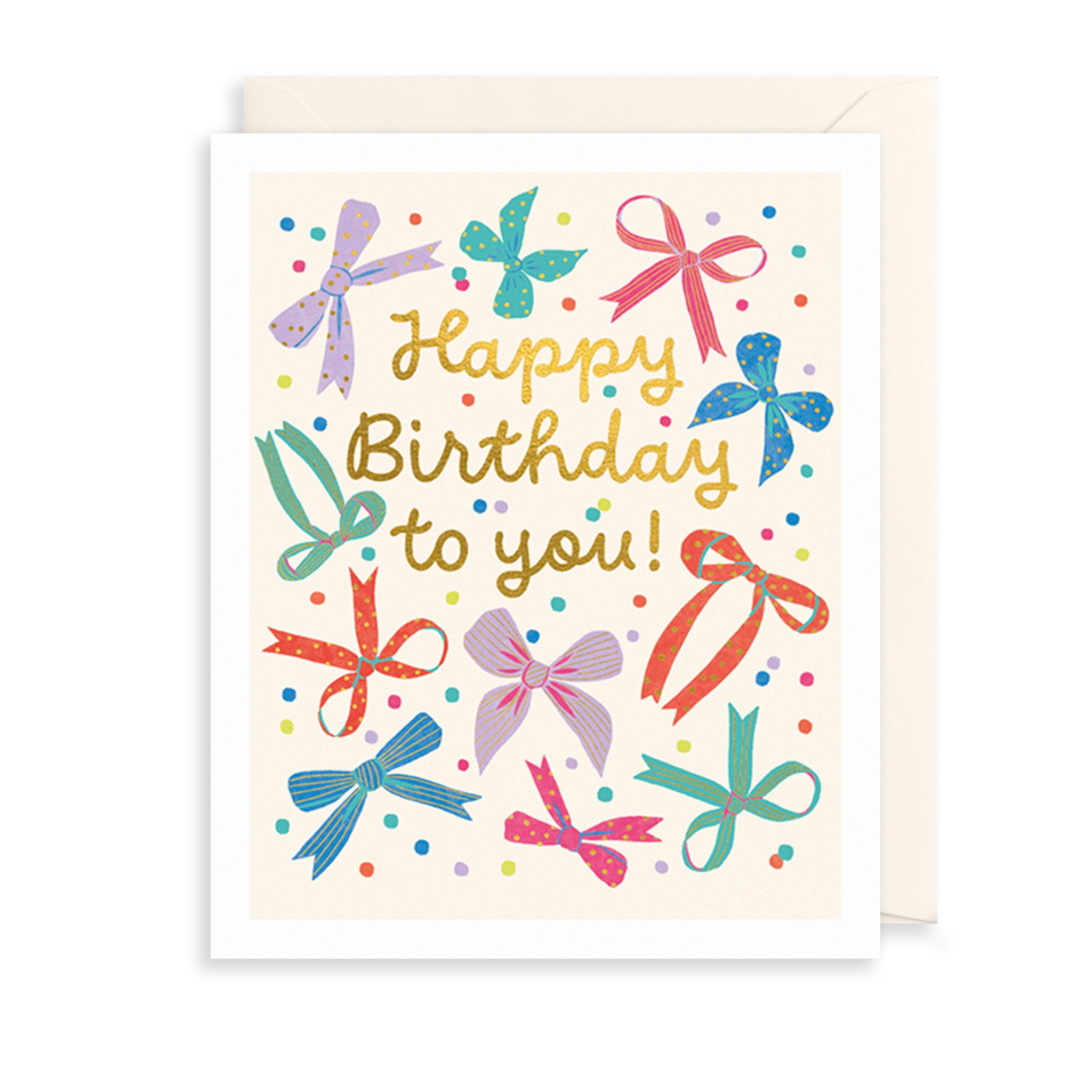 Colourful Ribbon Birthday Card