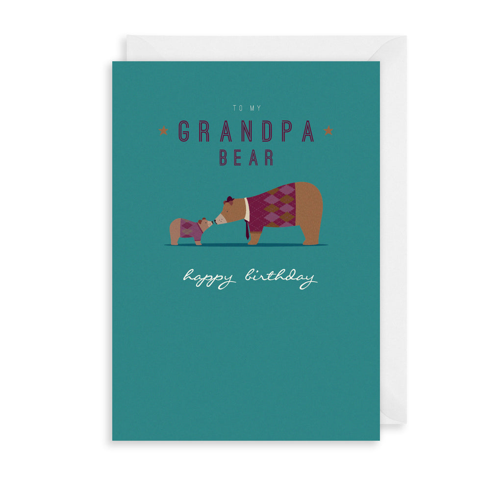 Grandpa Bear Greetings Card The Art File