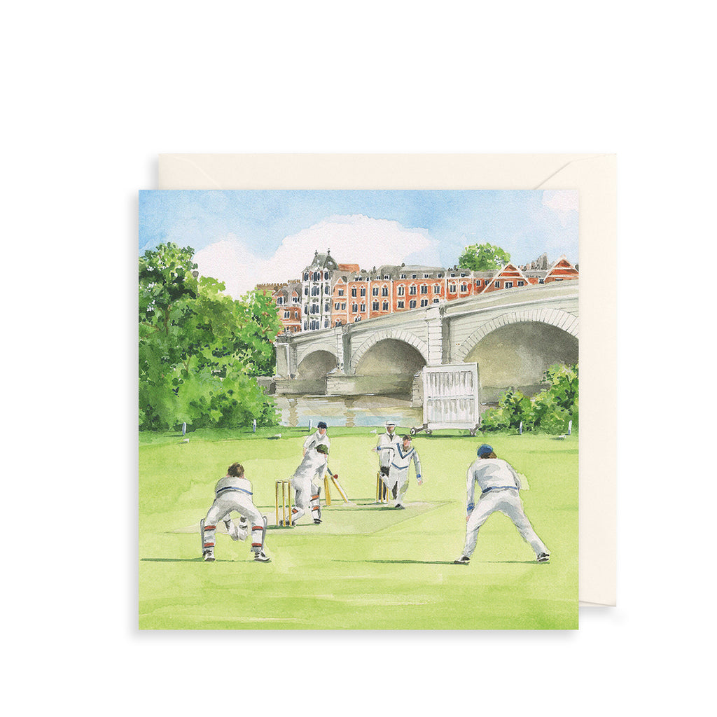 Cricketers Greetings Card The Art File