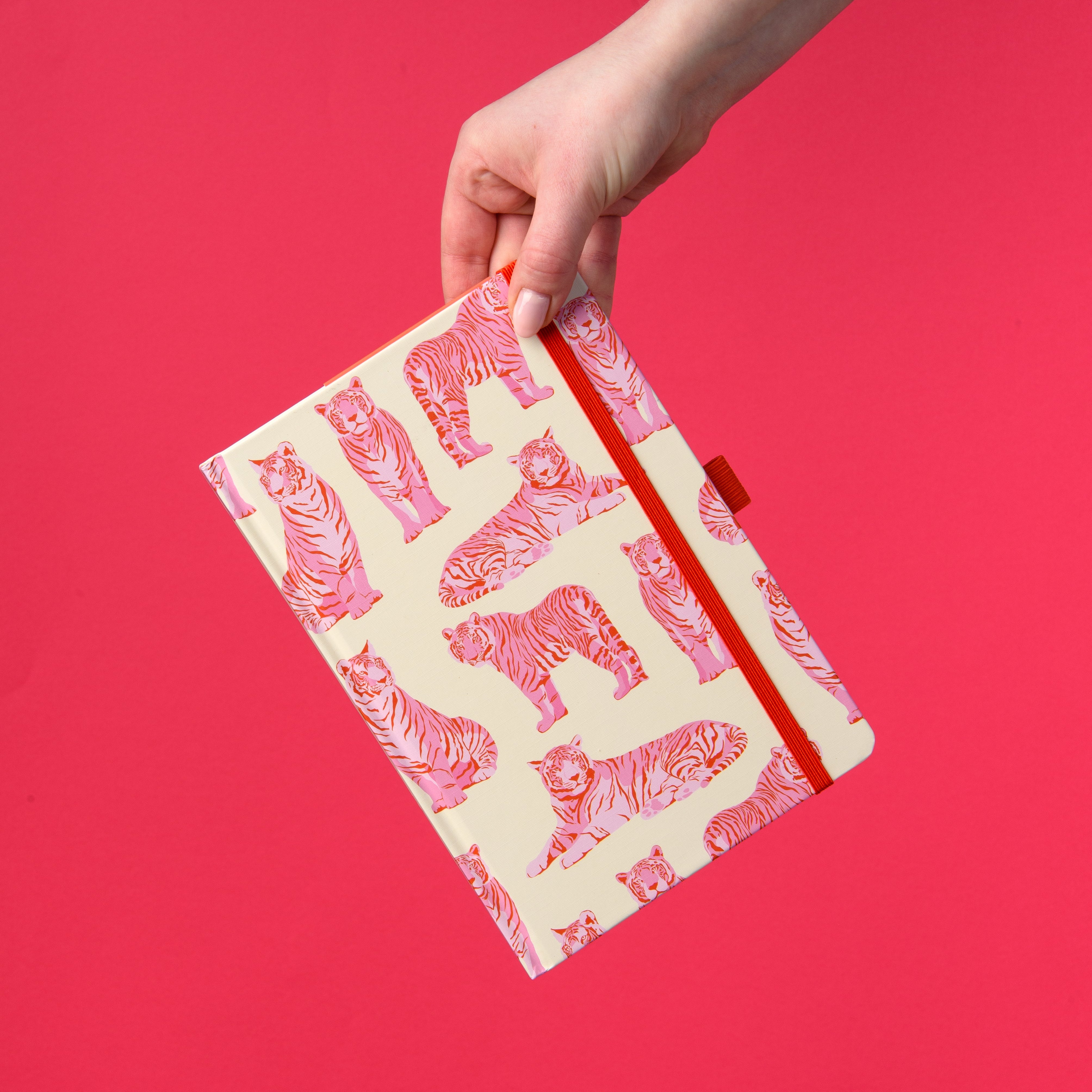 Pink Tigers A5 Hardback Notebook