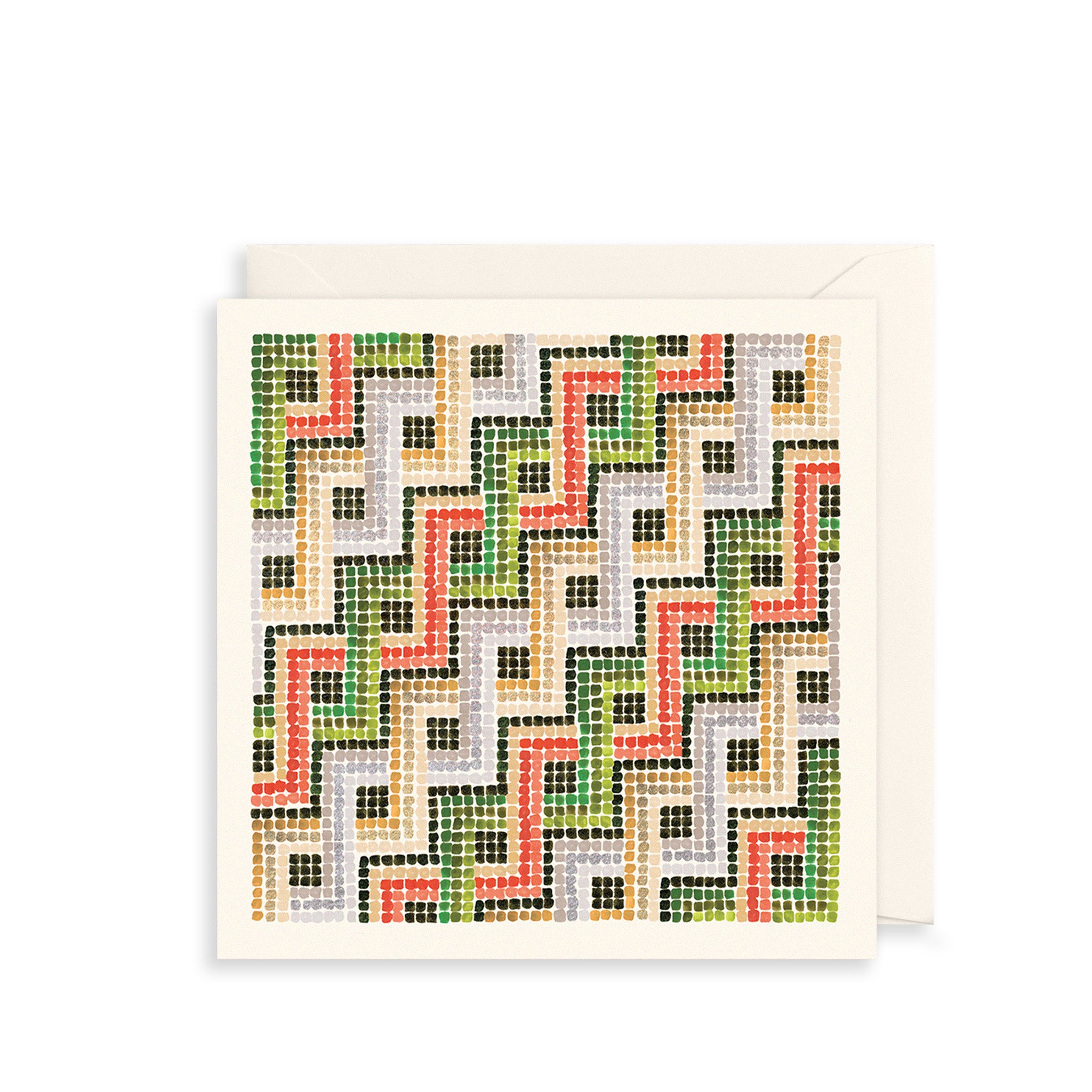 Geo Tapestry Greetings Card The Art File