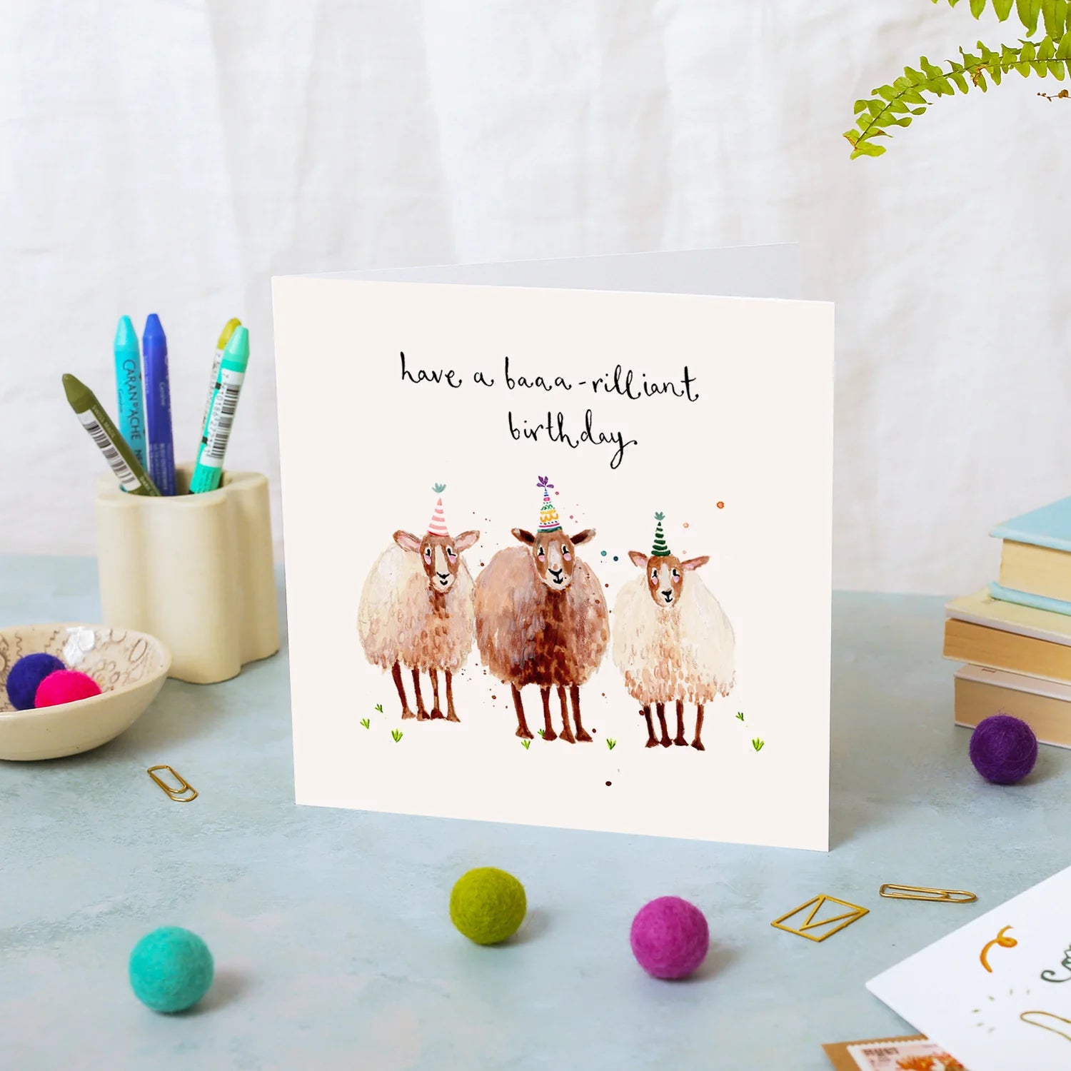 Sheep Baaa-rilliant Birthday Card