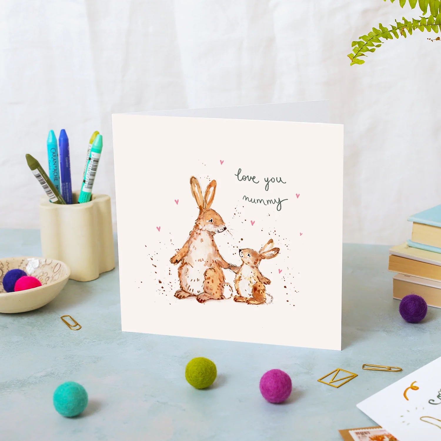 Bunnies Love You Mummy Card