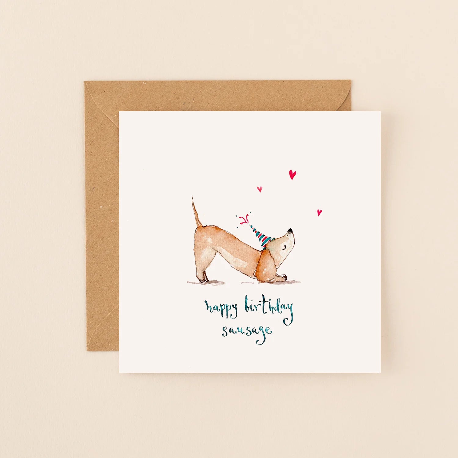 Sausage Dog Birthday Card