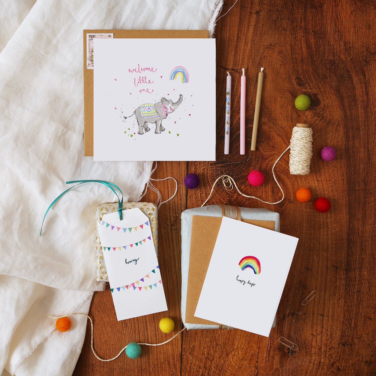 Rainbow Happy Days Mini Card