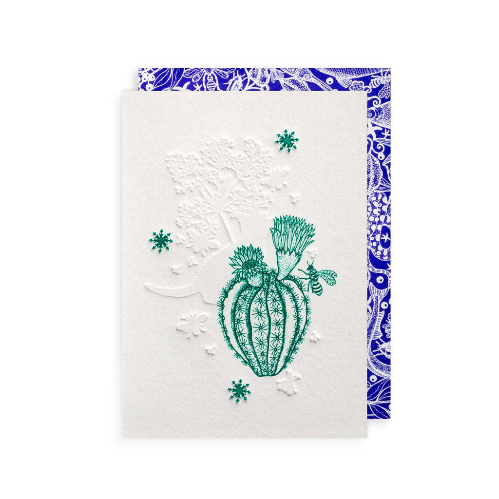 Cactus & Bee Greetings Card The Art File