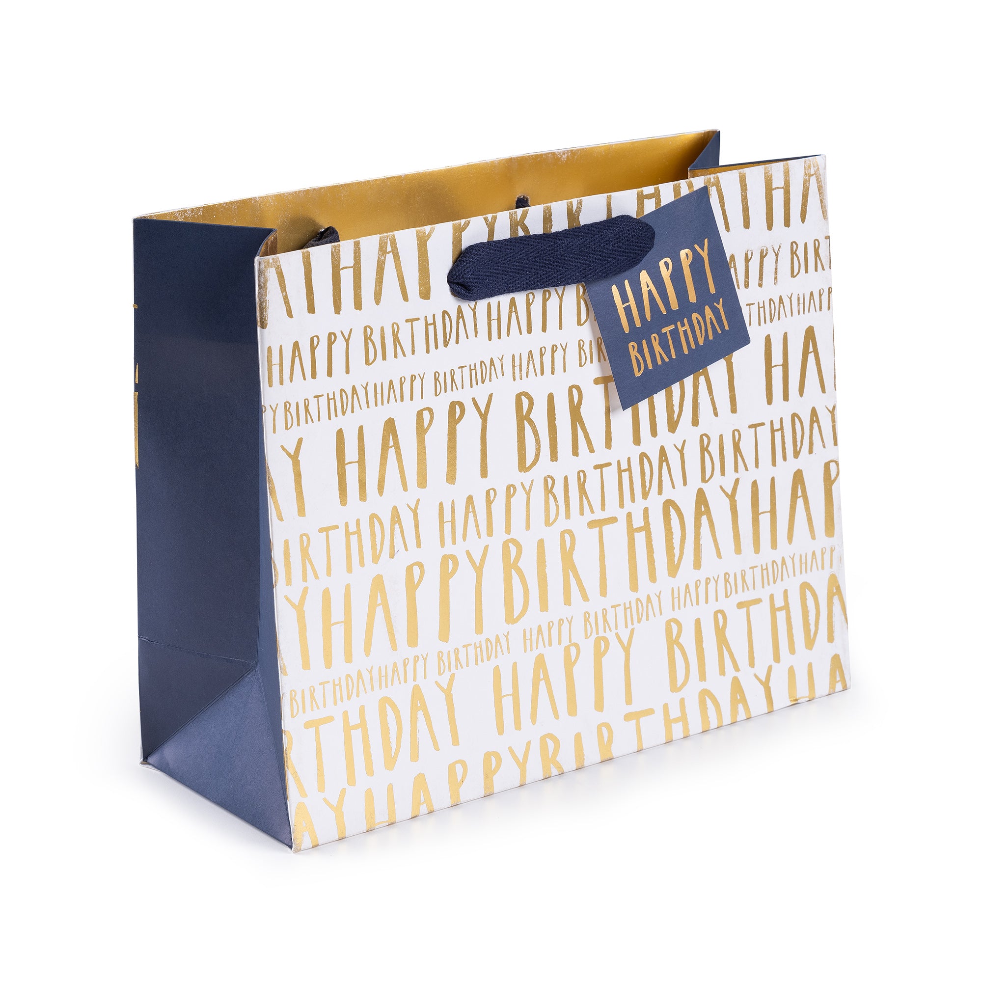 Birthday, Medium Landscape Gift Bag The Art File