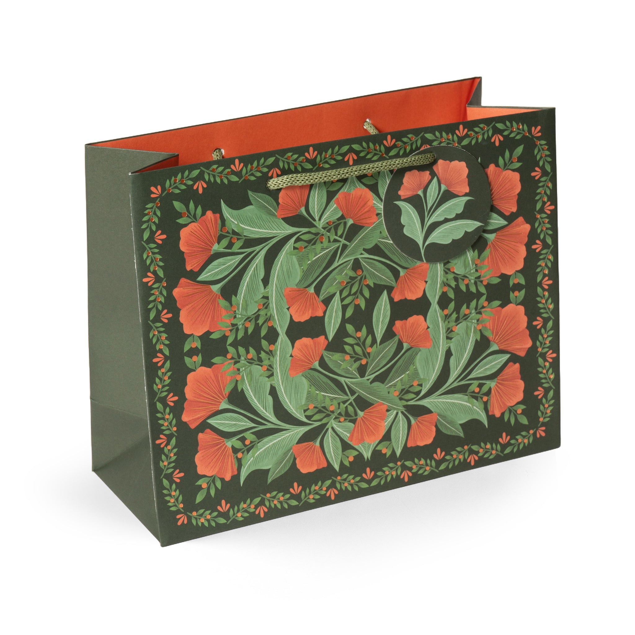 Nouveau Poppies, Medium Landscape Gift Bag