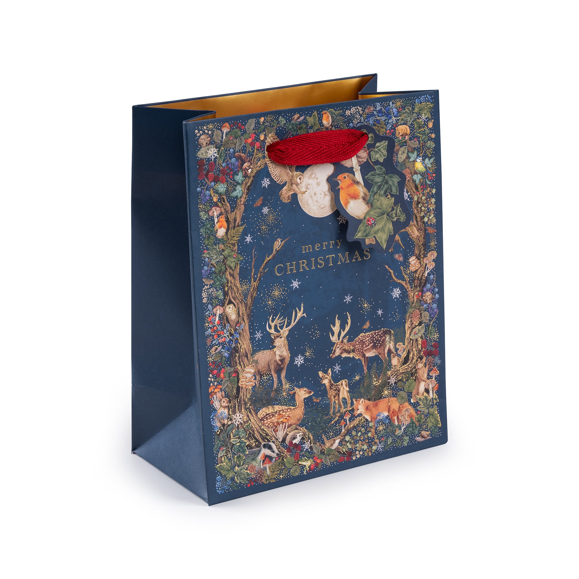 Into The Forest, Medium Christmas Gift Bag