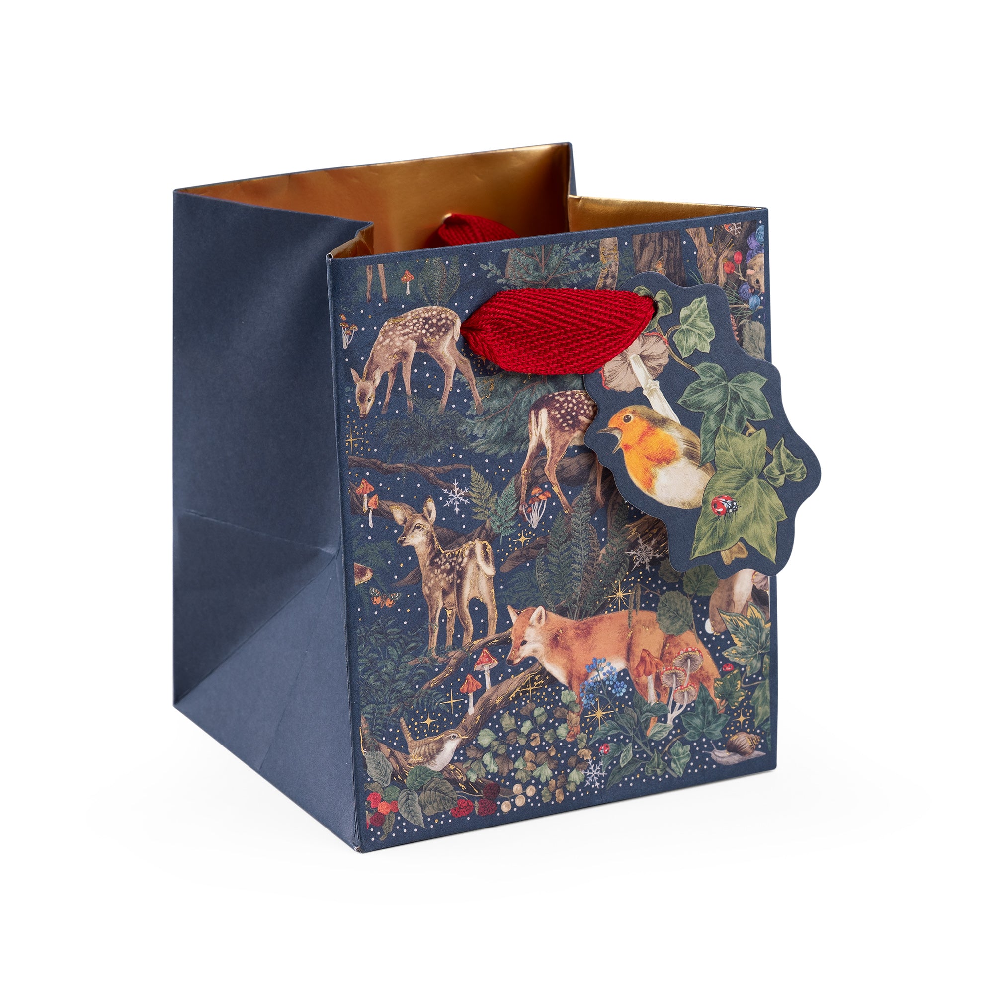 Into The Forest, Small Square Christmas Gift Bag