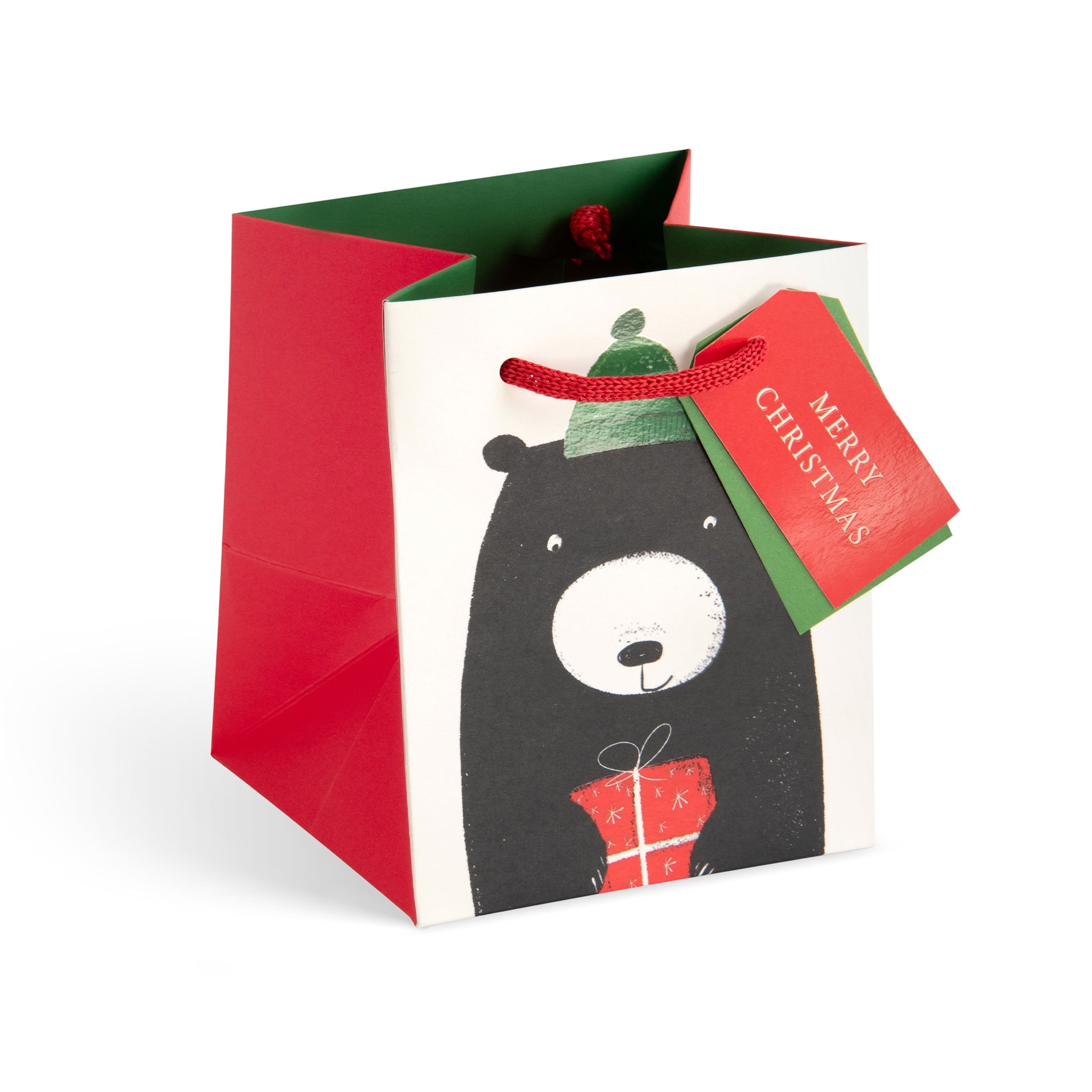 Bear, Small Square Christmas Gift Bag