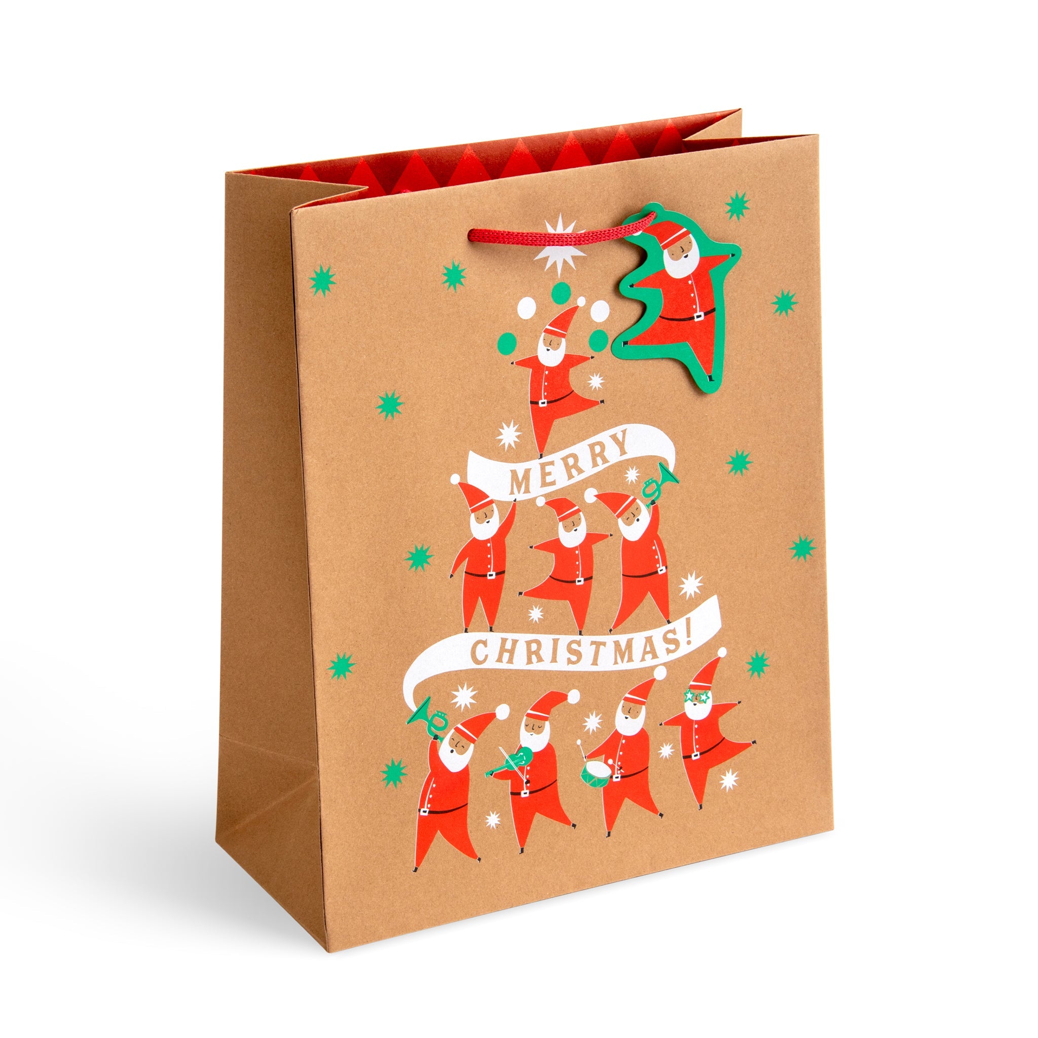 Jolly Santa, Large Christmas Gift Bag