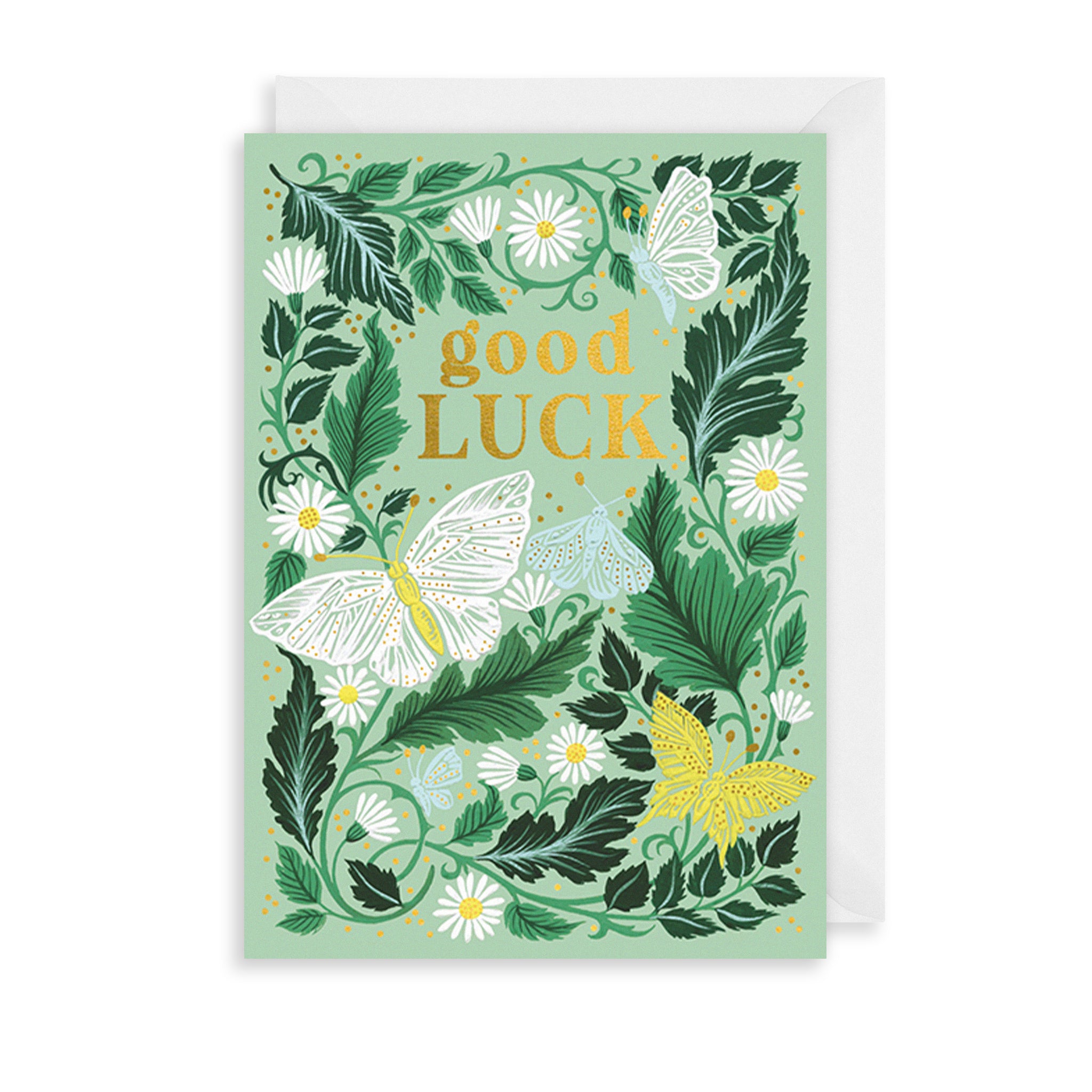 Good Luck Botanicals Greetings Card The Art File